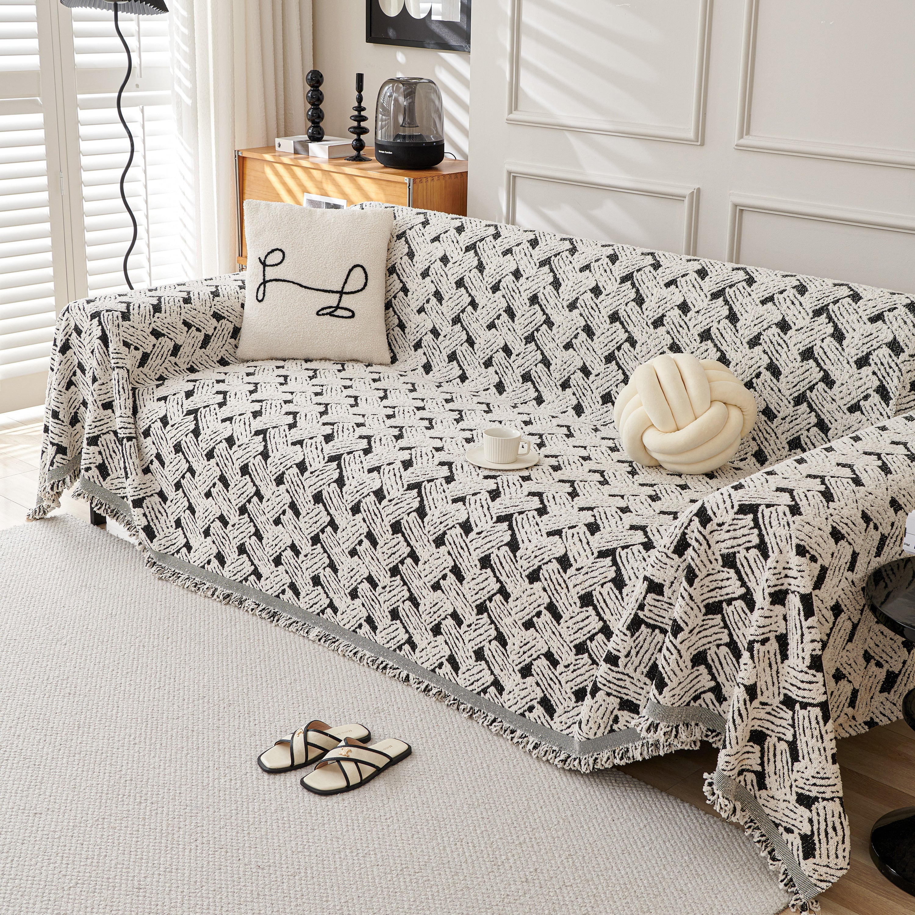Oversized Reversible Couch Covers Sheet Blanket, L-Shape U-Shaped Sectional Protector for Cats Dogs - Image 16