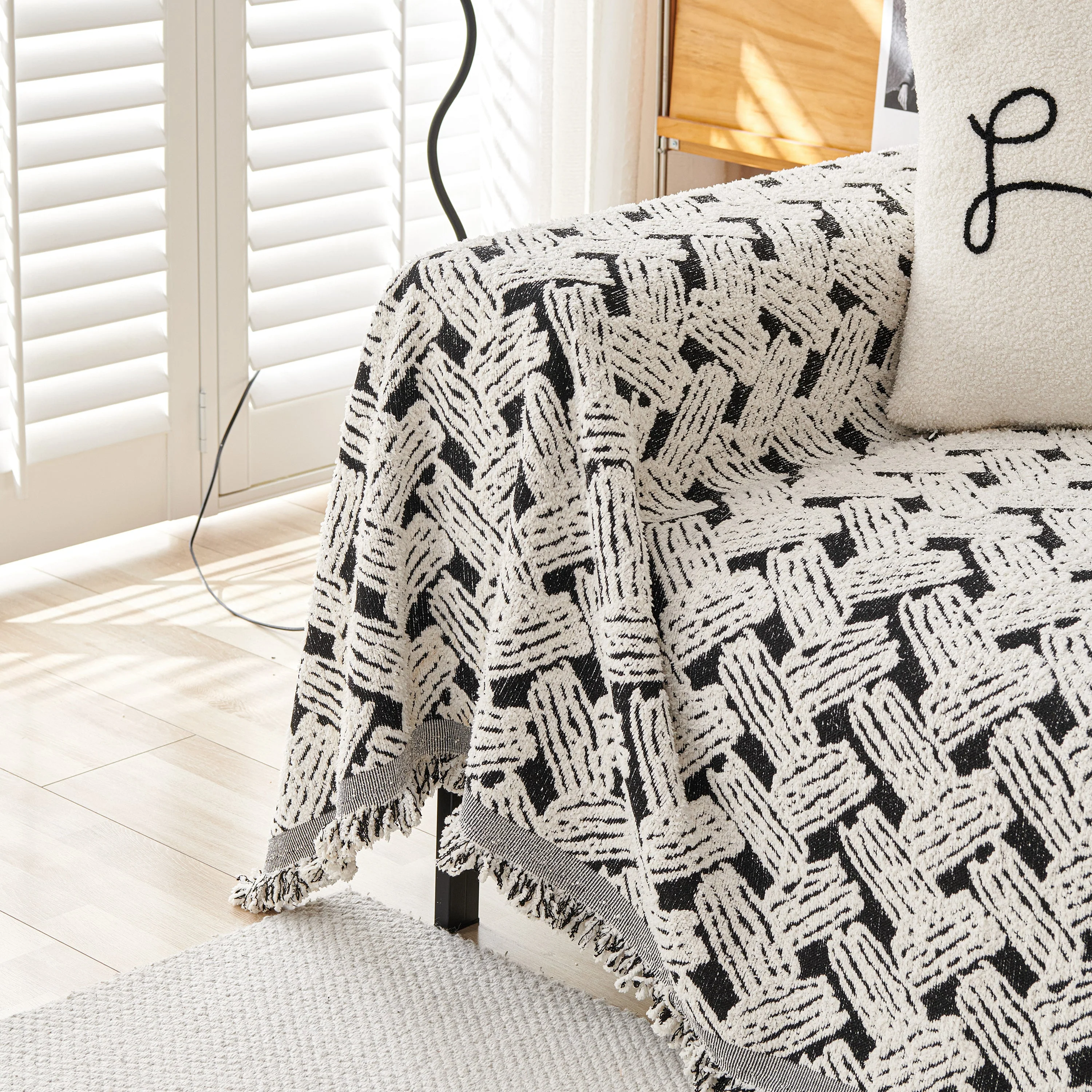 Oversized Reversible Couch Covers Sheet Blanket, L-Shape U-Shaped Sectional Protector for Cats Dogs - Image 23