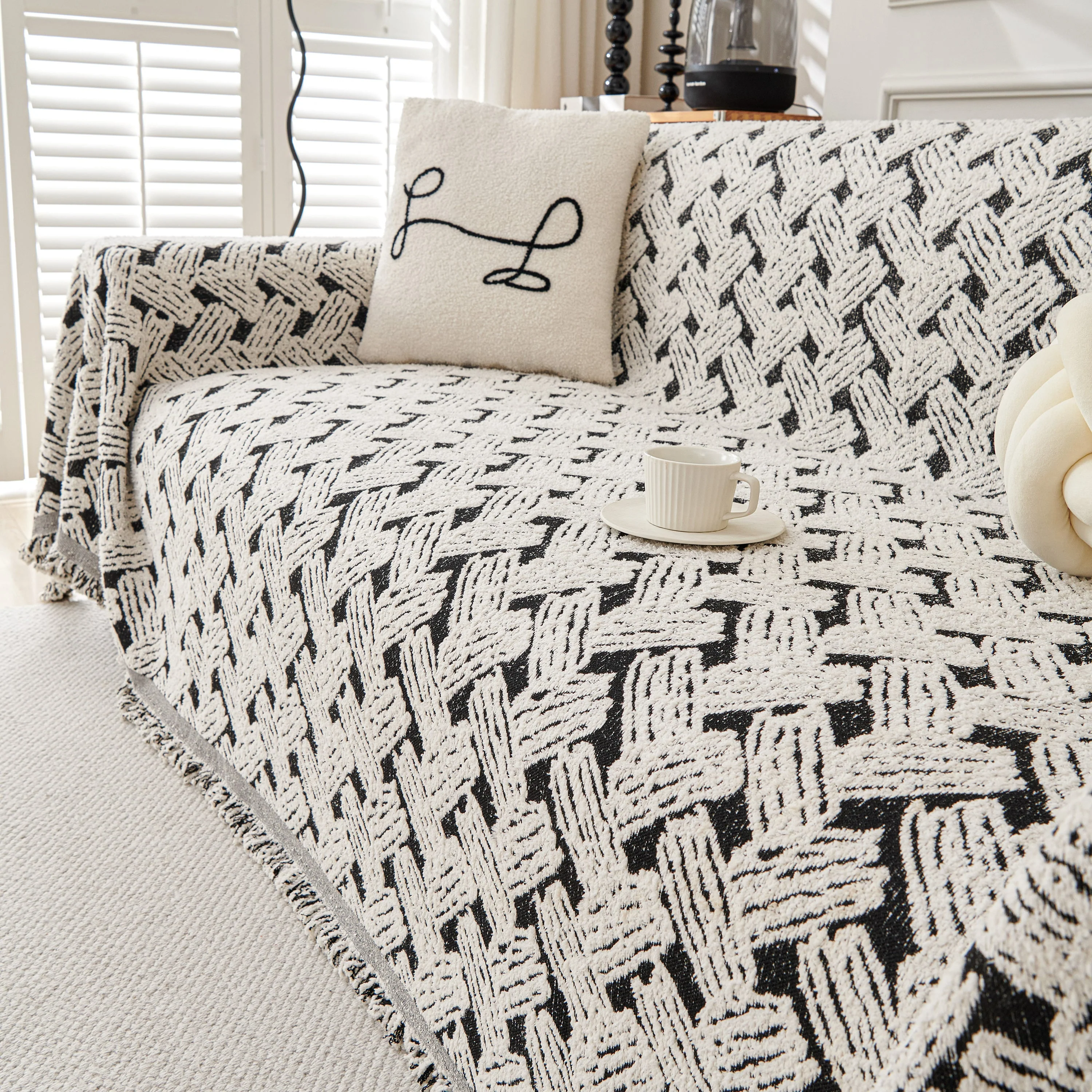Oversized Reversible Couch Covers Sheet Blanket, L-Shape U-Shaped Sectional Protector for Cats Dogs - Image 28