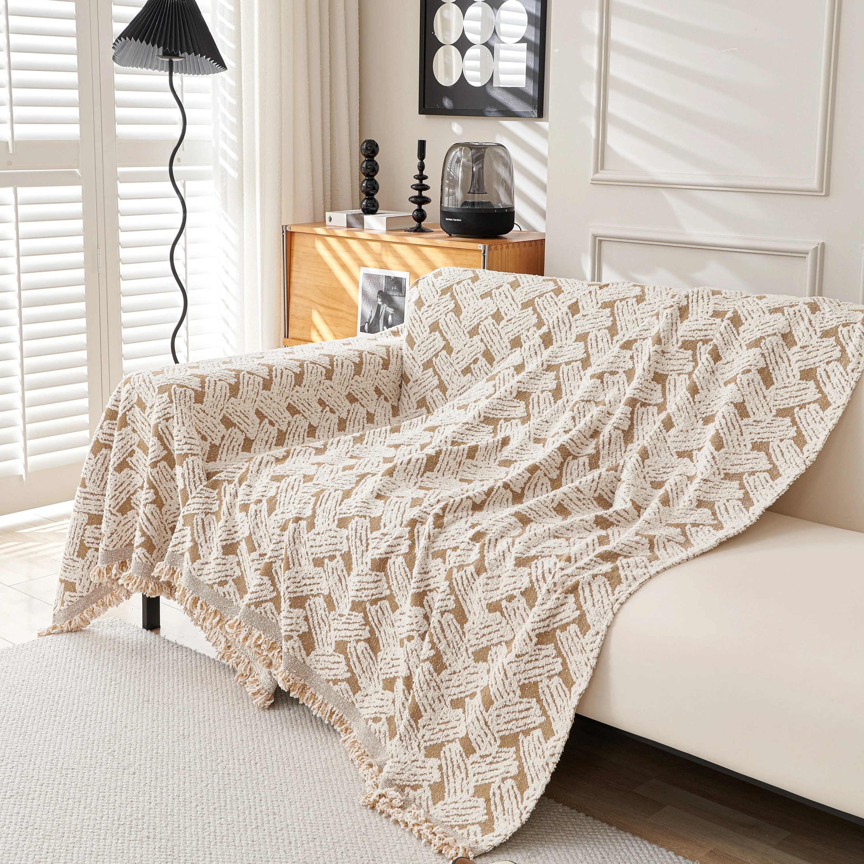 Oversized Reversible Couch Covers Sheet Blanket, L-Shape U-Shaped Sectional Protector for Cats Dogs - Image 62