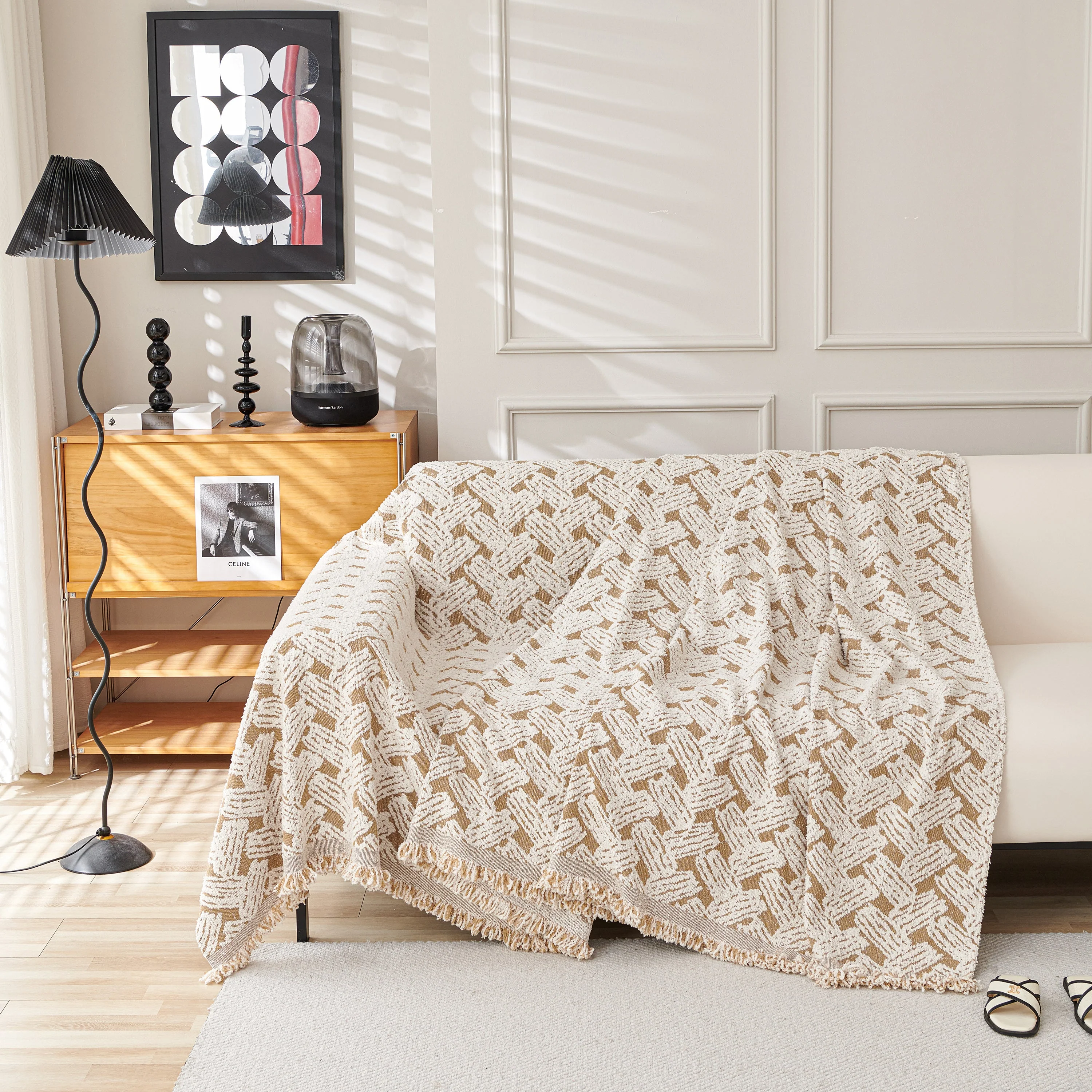 Oversized Reversible Couch Covers Sheet Blanket, L-Shape U-Shaped Sectional Protector for Cats Dogs - Image 63