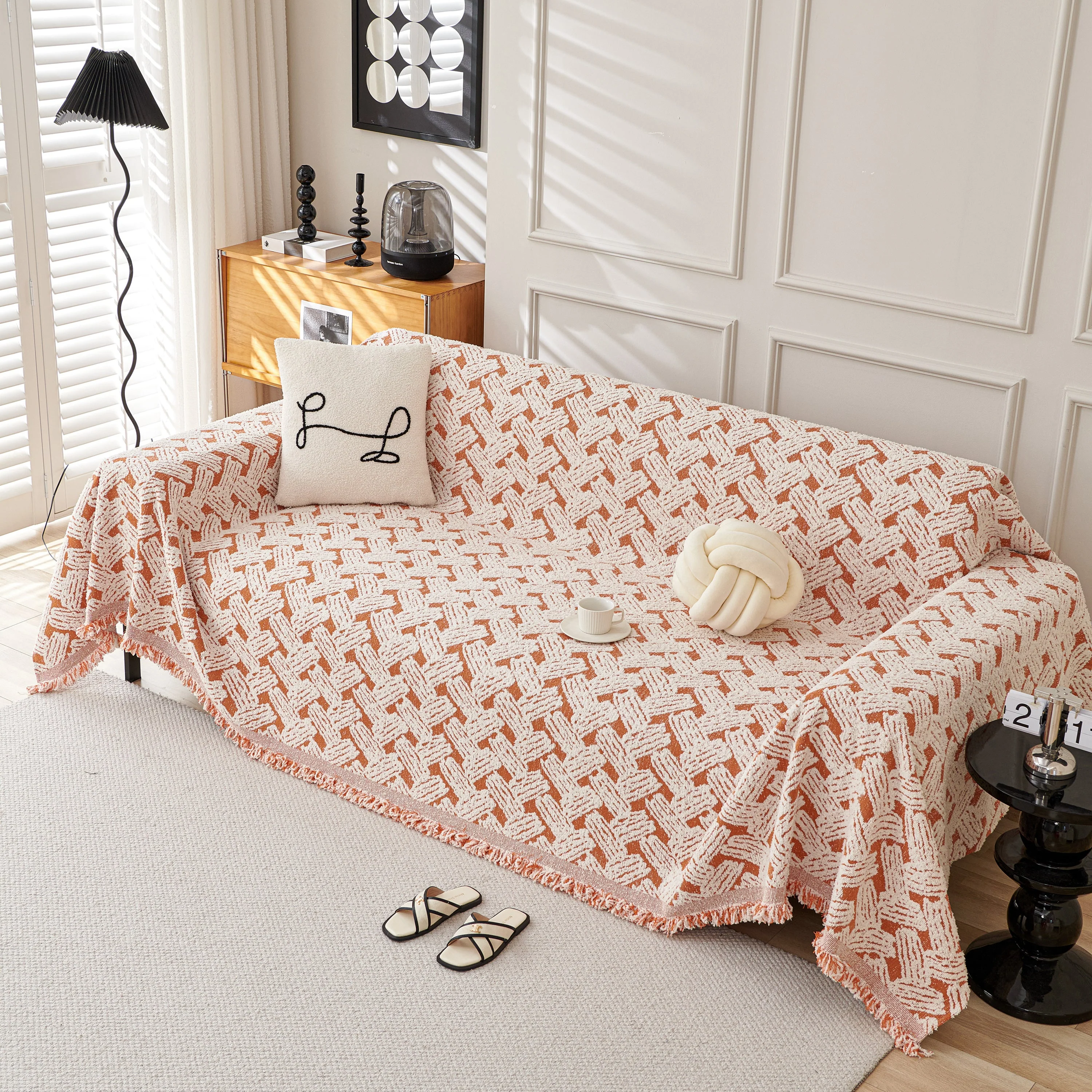 Oversized Reversible Couch Covers Sheet Blanket, L-Shape U-Shaped Sectional Protector for Cats Dogs - Image 74
