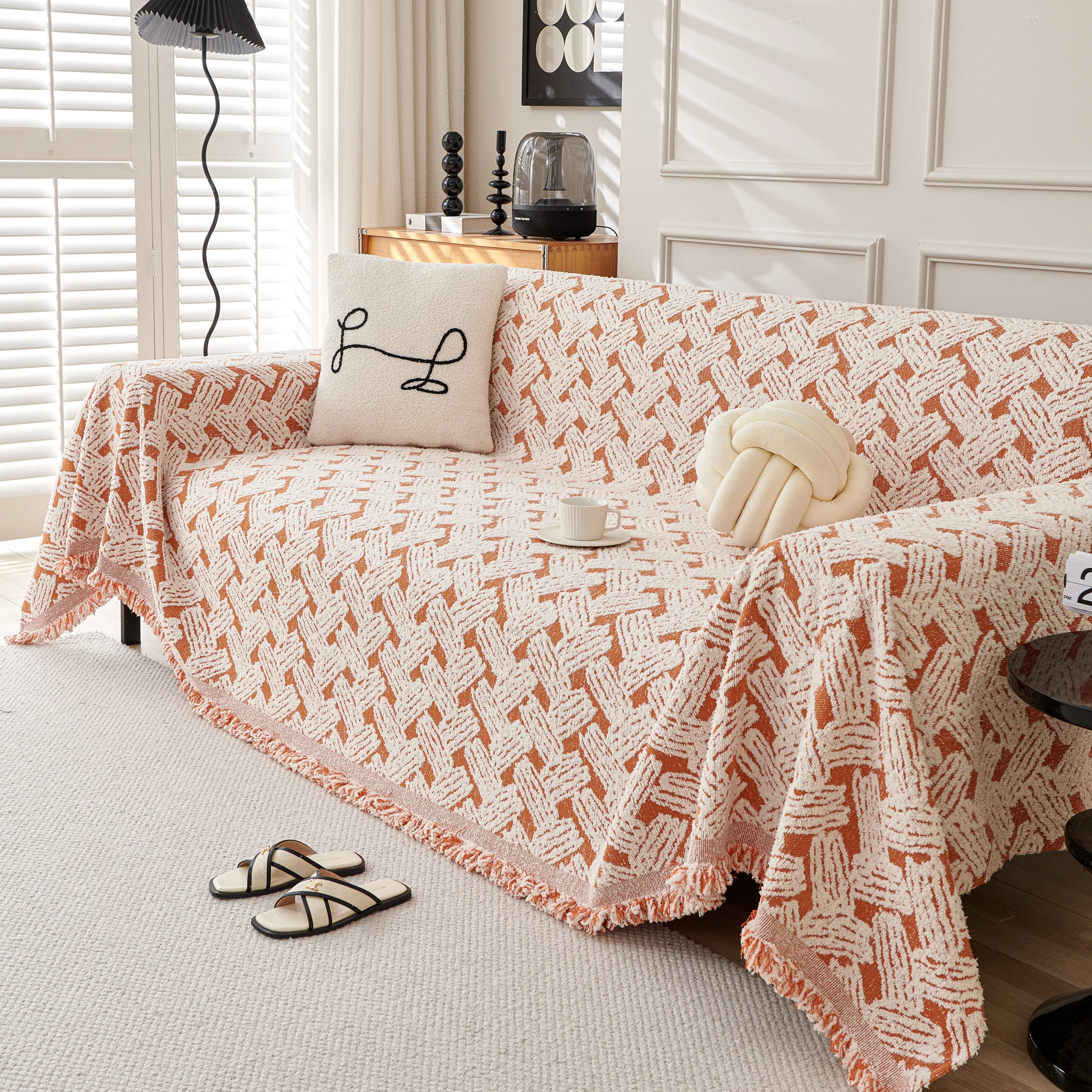 Oversized Reversible Couch Covers Sheet Blanket, L-Shape U-Shaped Sectional Protector for Cats Dogs - Image 76