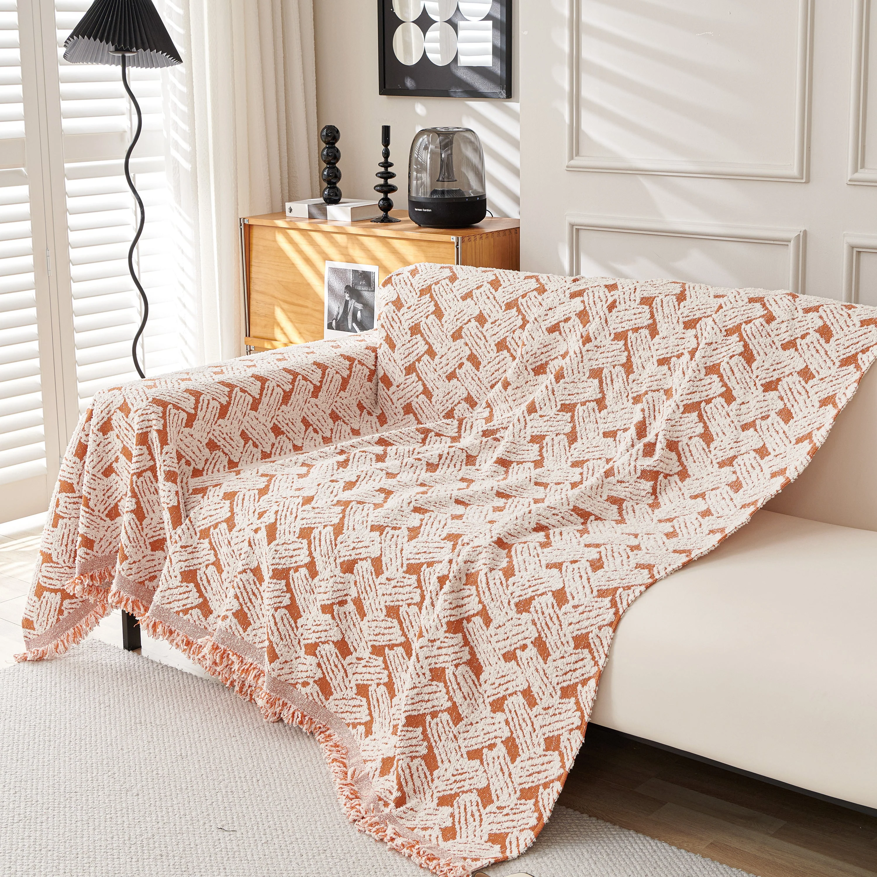 Oversized Reversible Couch Covers Sheet Blanket, L-Shape U-Shaped Sectional Protector for Cats Dogs - Image 94