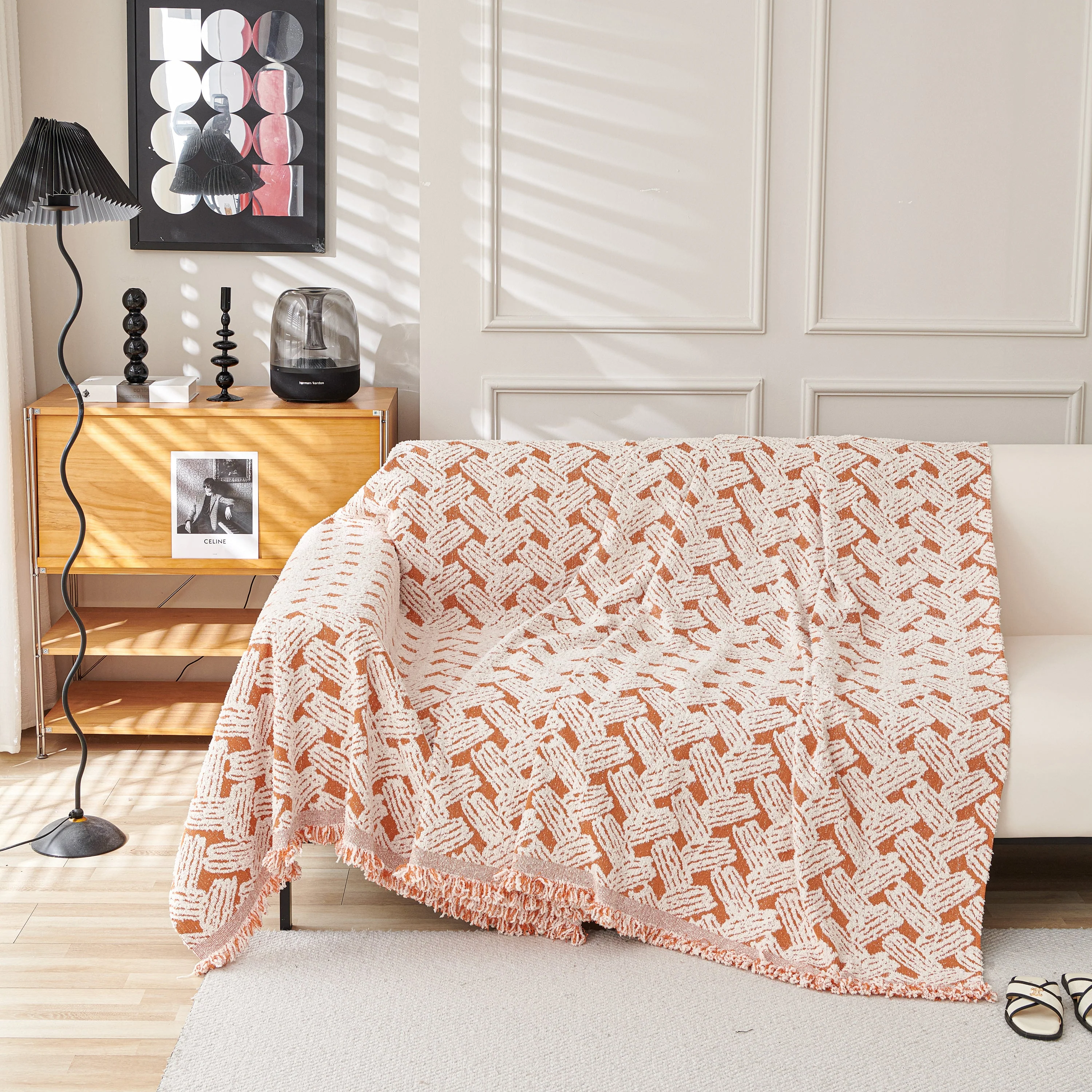 Oversized Reversible Couch Covers Sheet Blanket, L-Shape U-Shaped Sectional Protector for Cats Dogs - Image 95