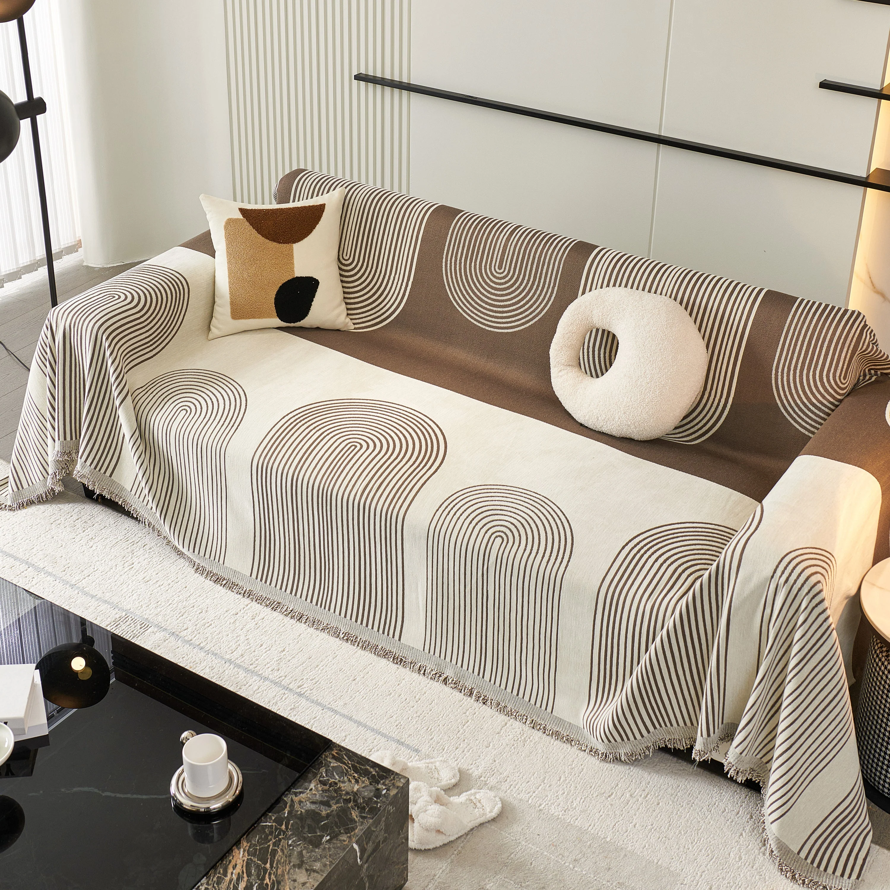 Oversized Sofa Throw Blanket, Couch Protector Throw for Stylish Home Protection - Image 11