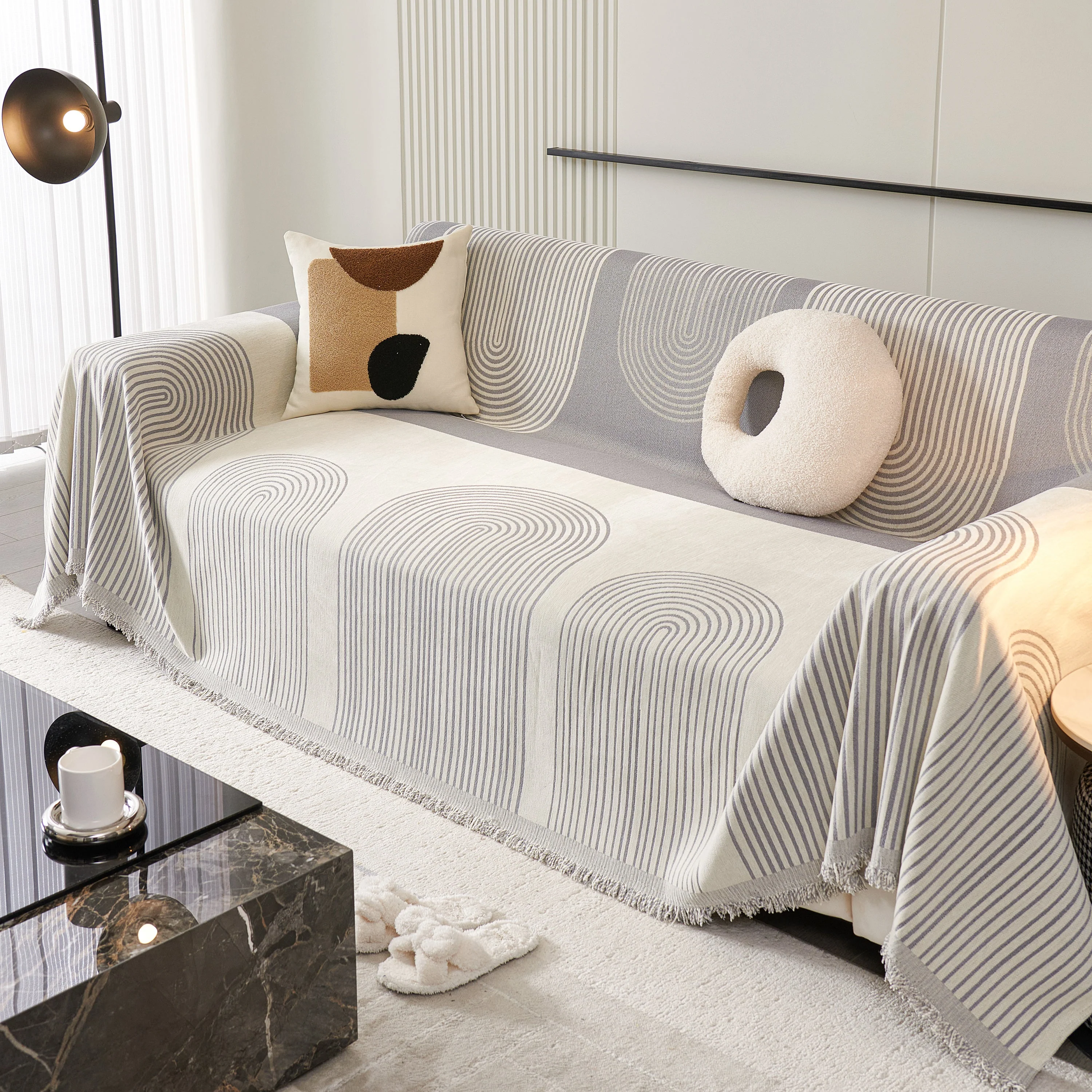 Oversized Sofa Throw Blanket, Couch Protector Throw for Stylish Home Protection - Image 34