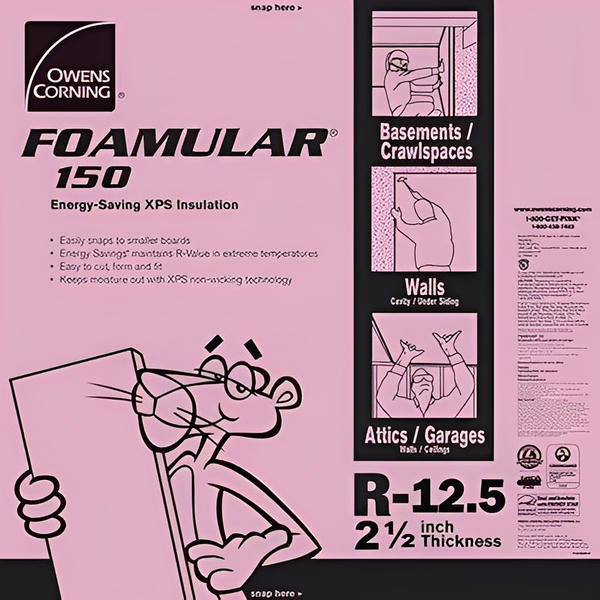 Owens Corning FOAMULAR 150 XPS 4ft x 8ft Insulation Board - All Sizes - Image 4