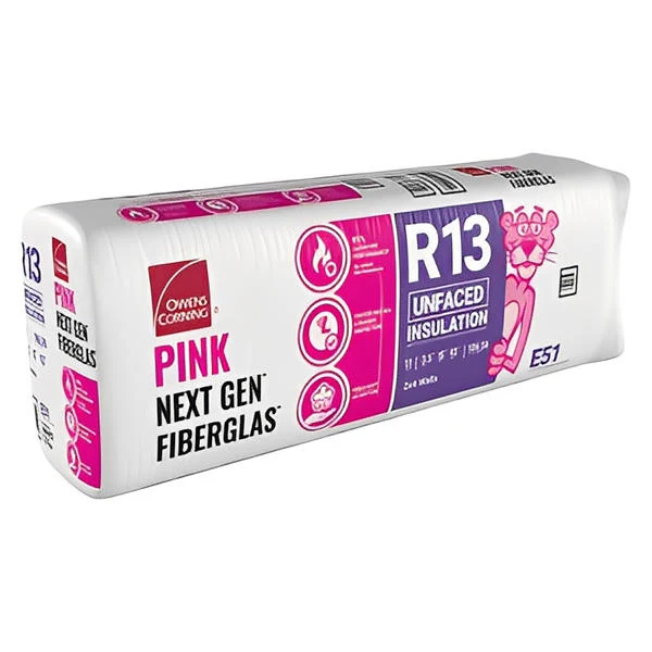 Owens Corning R-13 Un-Faced Fiberglass Insulation Batts (All Sizes) - Image 2