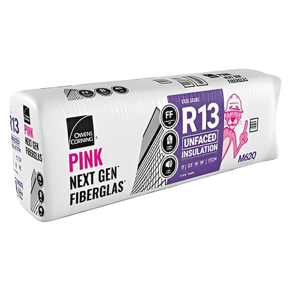 Owens Corning R-13 Un-Faced Fiberglass Insulation Batts (All Sizes) - Image 3