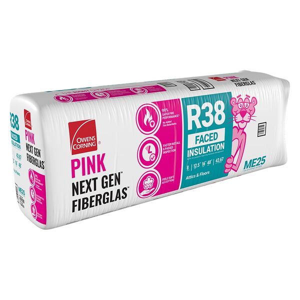 Owens Corning R-38 Kraft Faced Fiberglass Insulation Batts (All Sizes) - Image 2