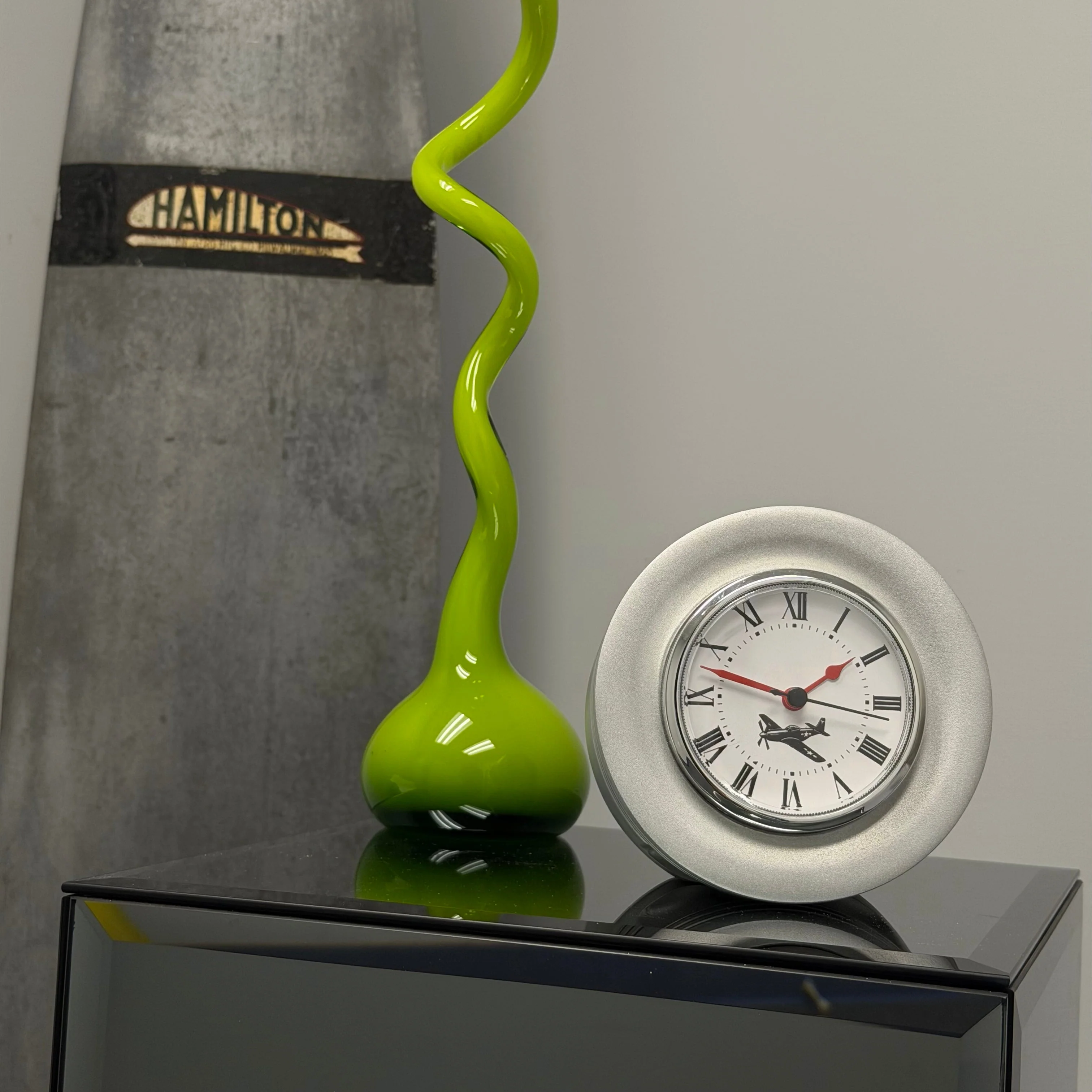 P-51D MUSTANG raw Rolls Royce Packard V1650 Merlin WWII Warbird Airplane Engine Piston Desk Clock - Image 3