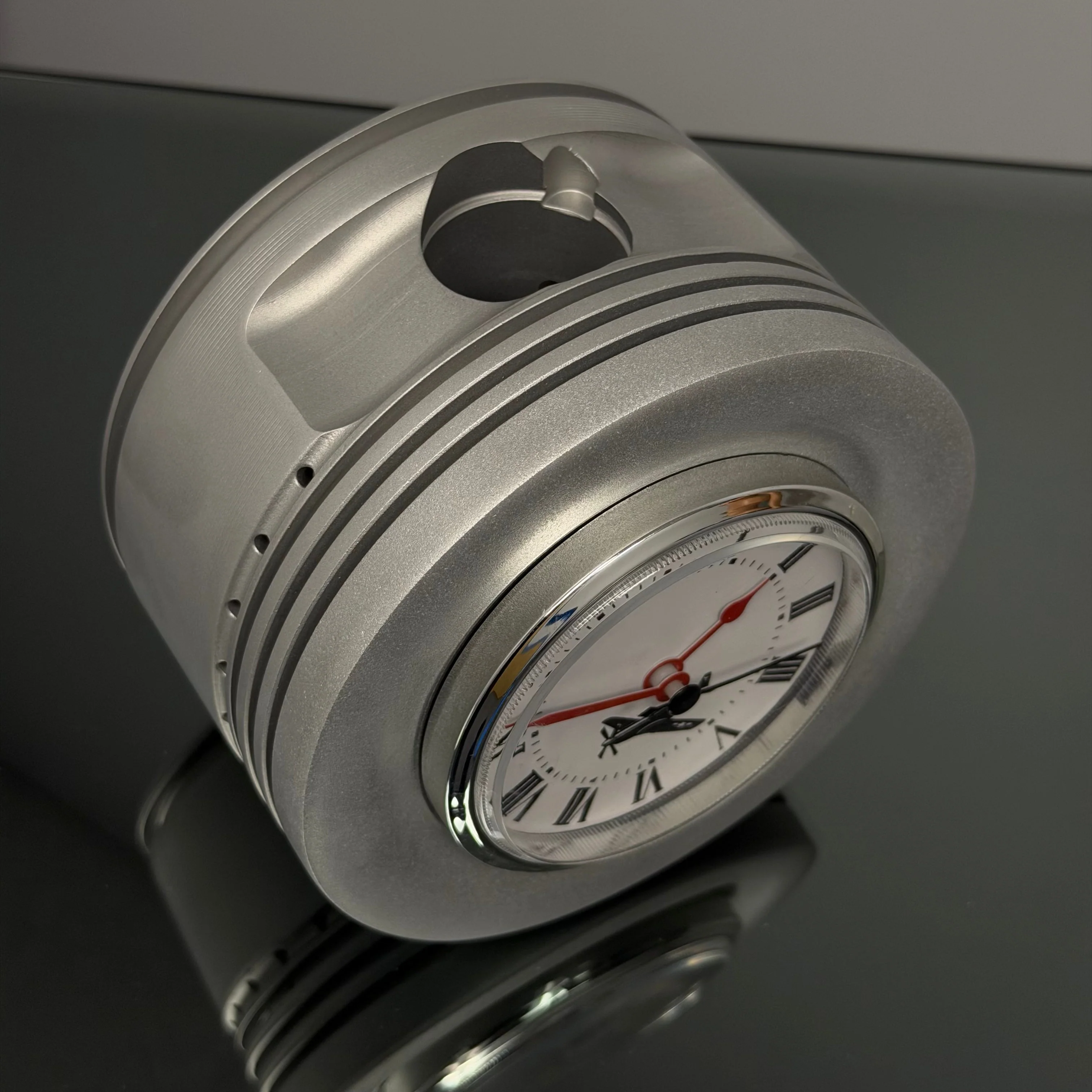 P-51D MUSTANG raw Rolls Royce Packard V1650 Merlin WWII Warbird Airplane Engine Piston Desk Clock - Image 8