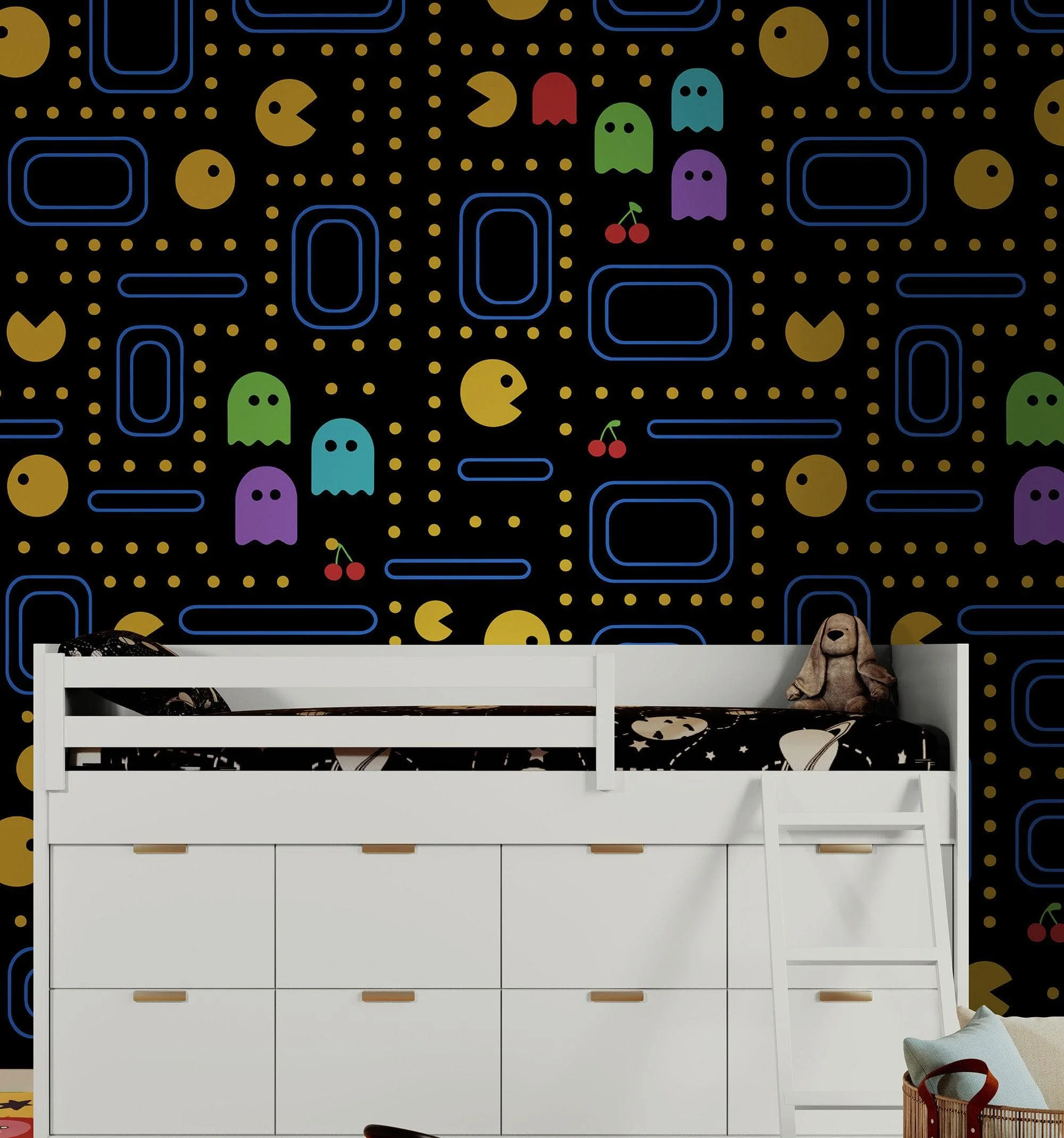 Pacman Wallpaper Mural. #7004 - Image 5