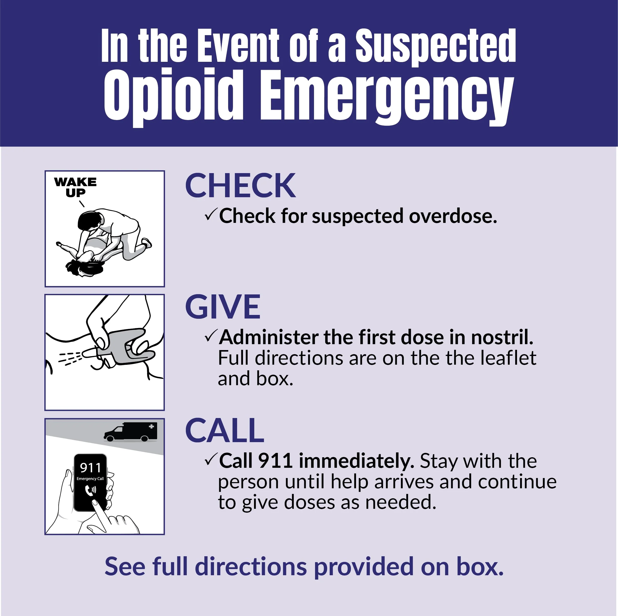 Padagis Naloxone HCI Nasal Spray, 4 mg – Emergency Treatment for Opioid Overdose - Rapid-Response Opioid Overdose Reversal, 2 Dose Single Use Nasal Spray - Image 3