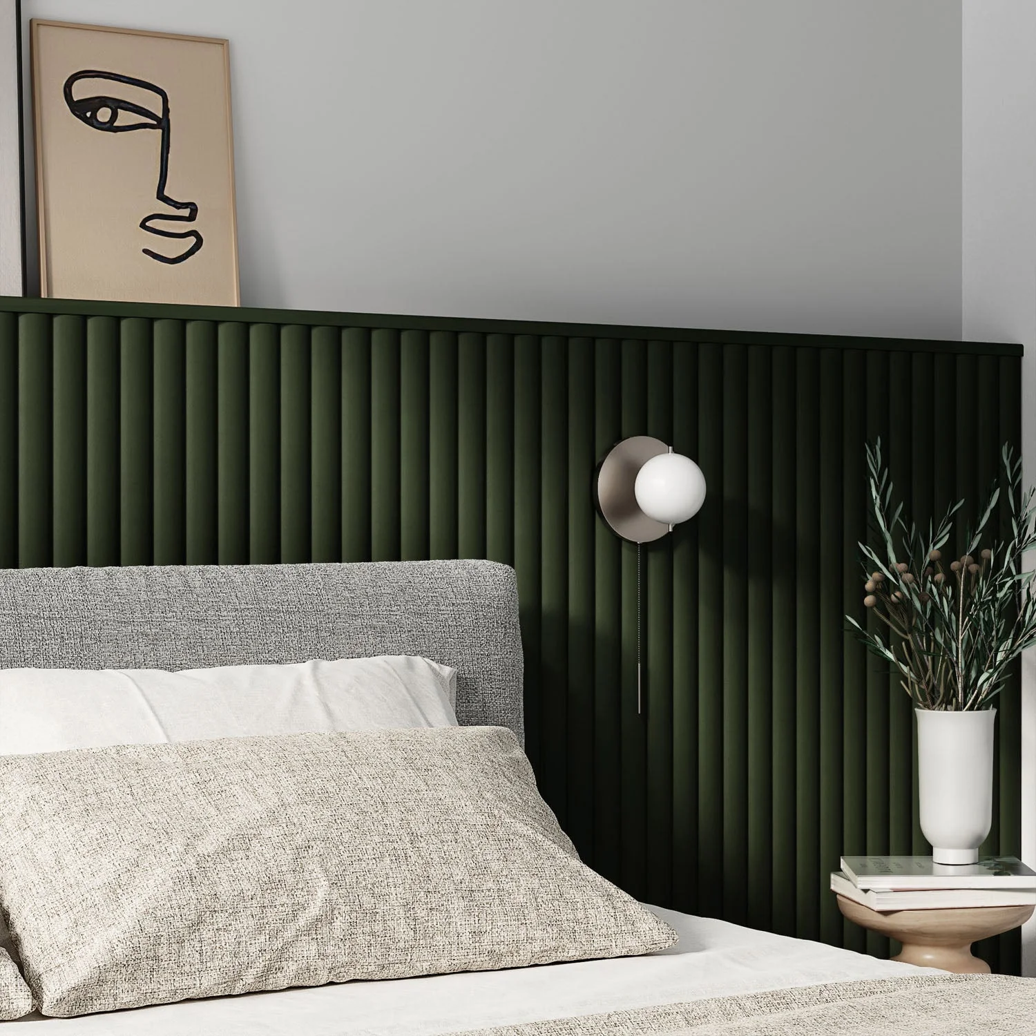 Paintable Wide Ribbed Wall Panels - Image 2