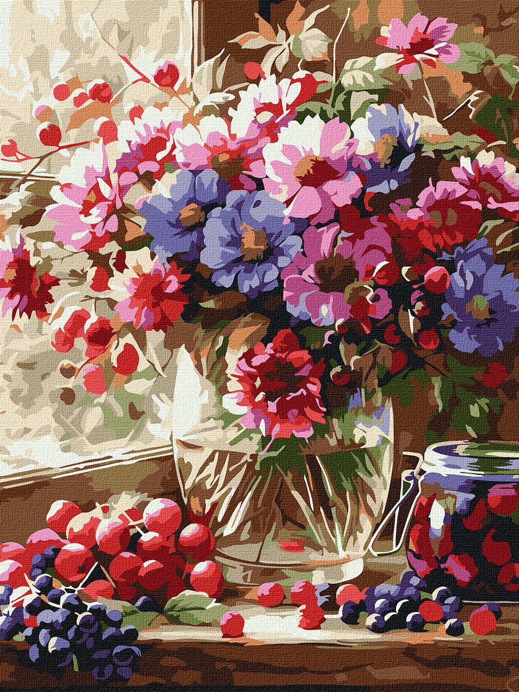 Painting by Numbers kit Bouquet and fruit KHO5693 - Image 2