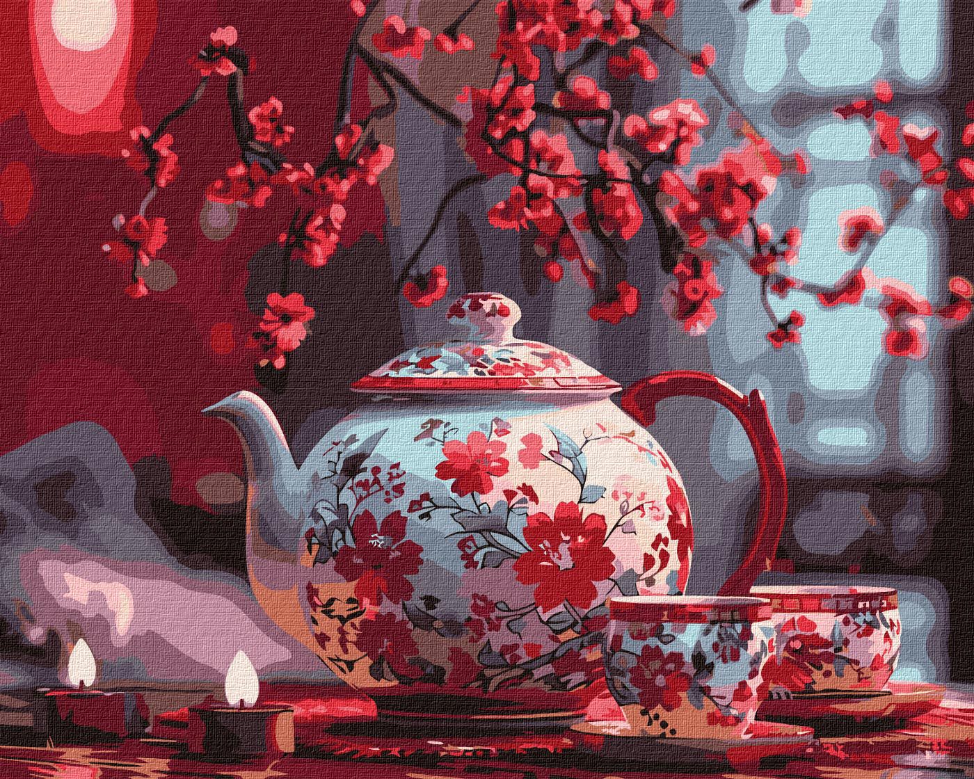 Painting by Numbers kit Candlelit tea KHO5704 - Image 2