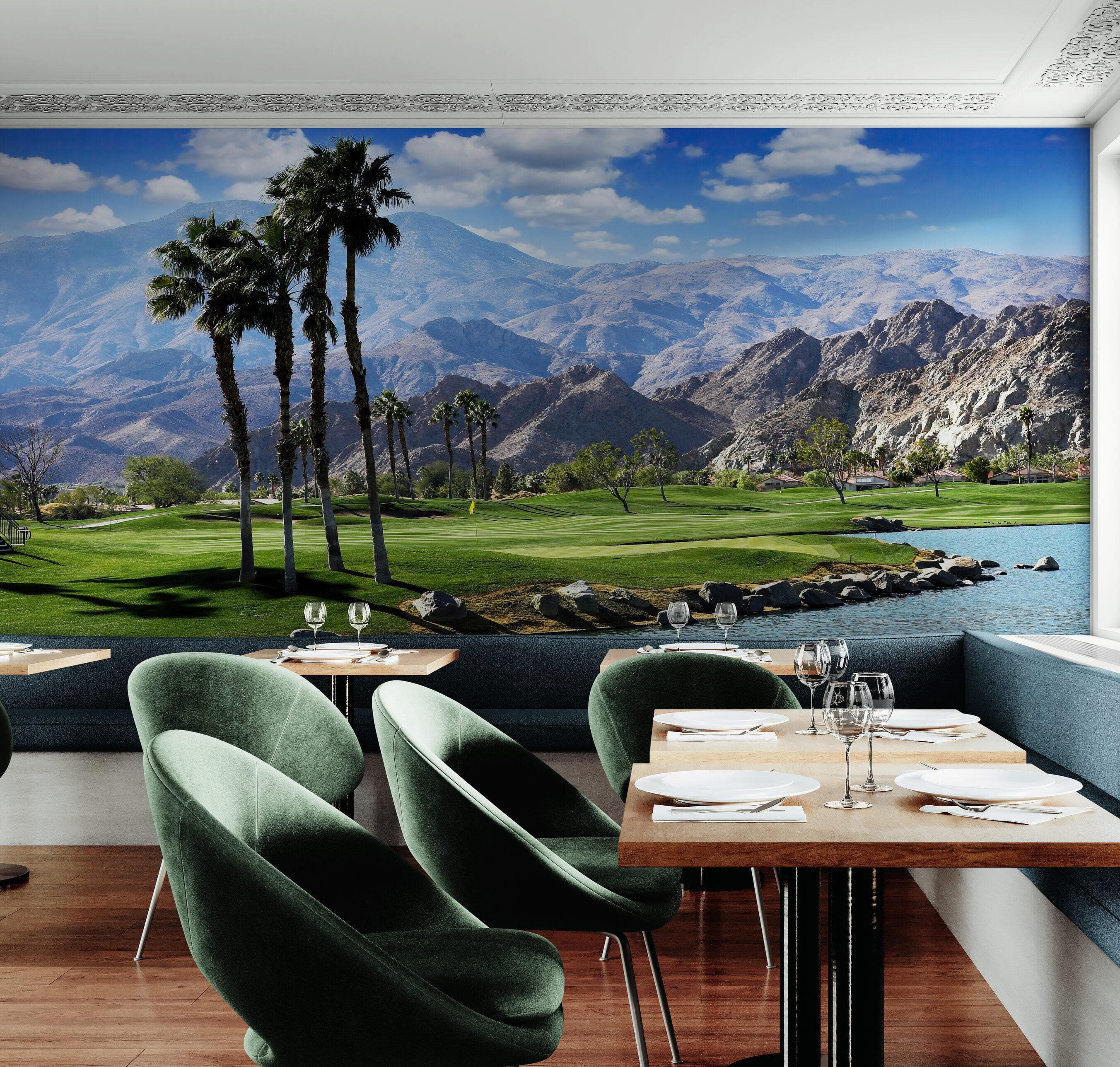 Palm Springs Golf Course Wallpaper Mural. #6979 - Image 4