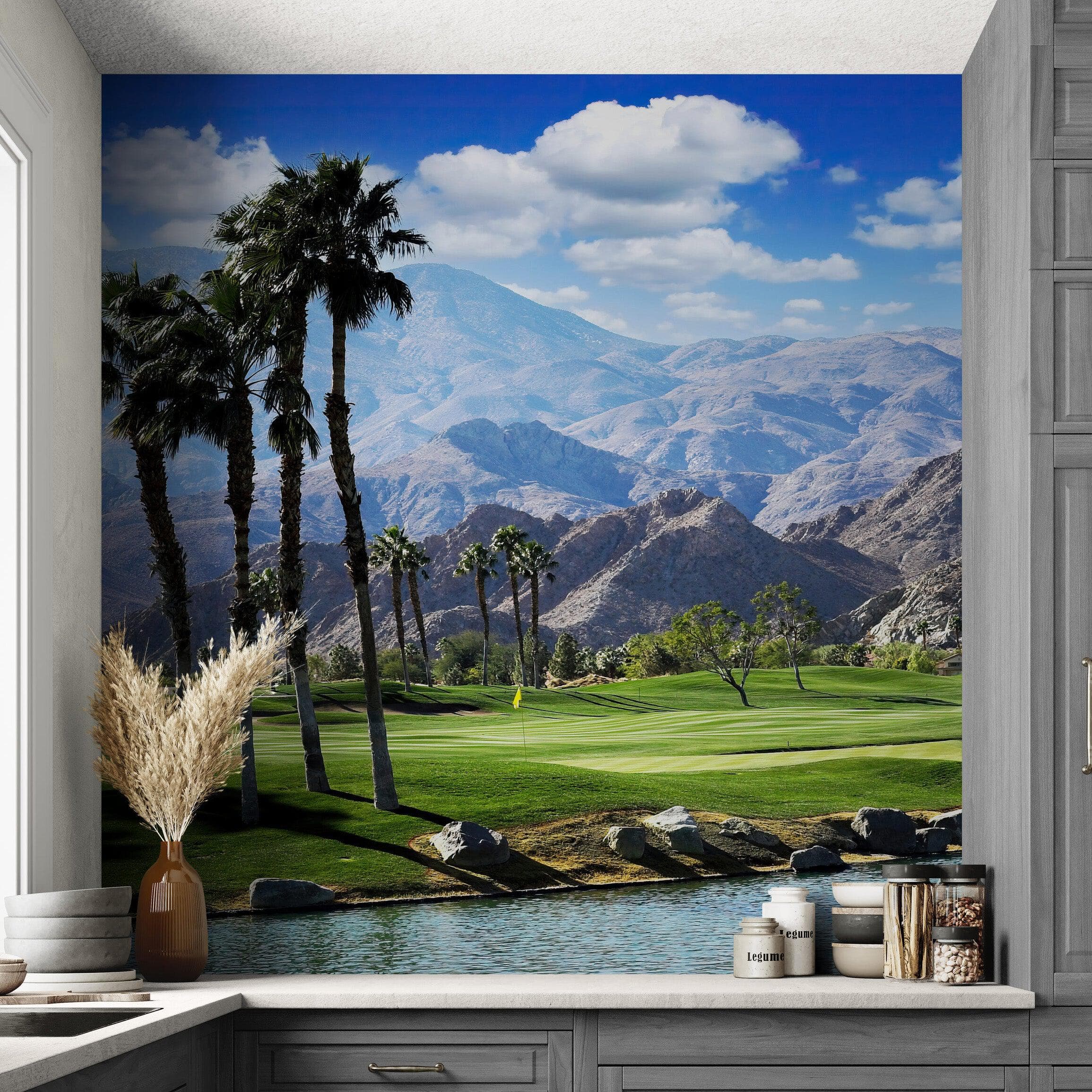 Palm Springs Golf Course Wallpaper Mural. #6979 - Image 6