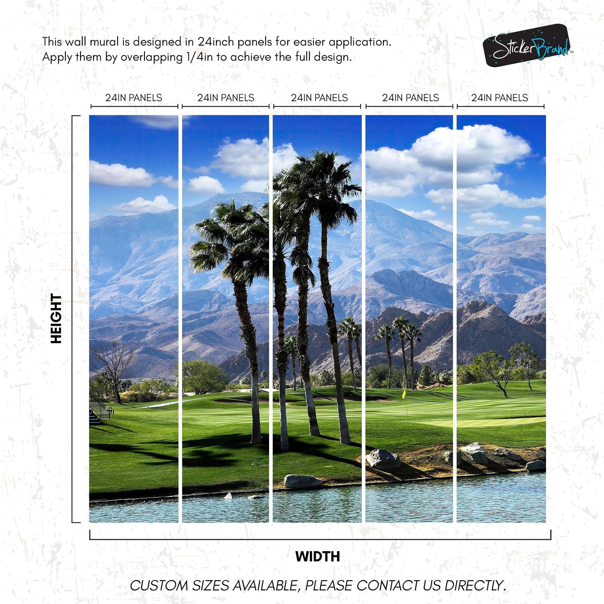 Palm Springs Golf Course Wallpaper Mural. #6979 - Image 8