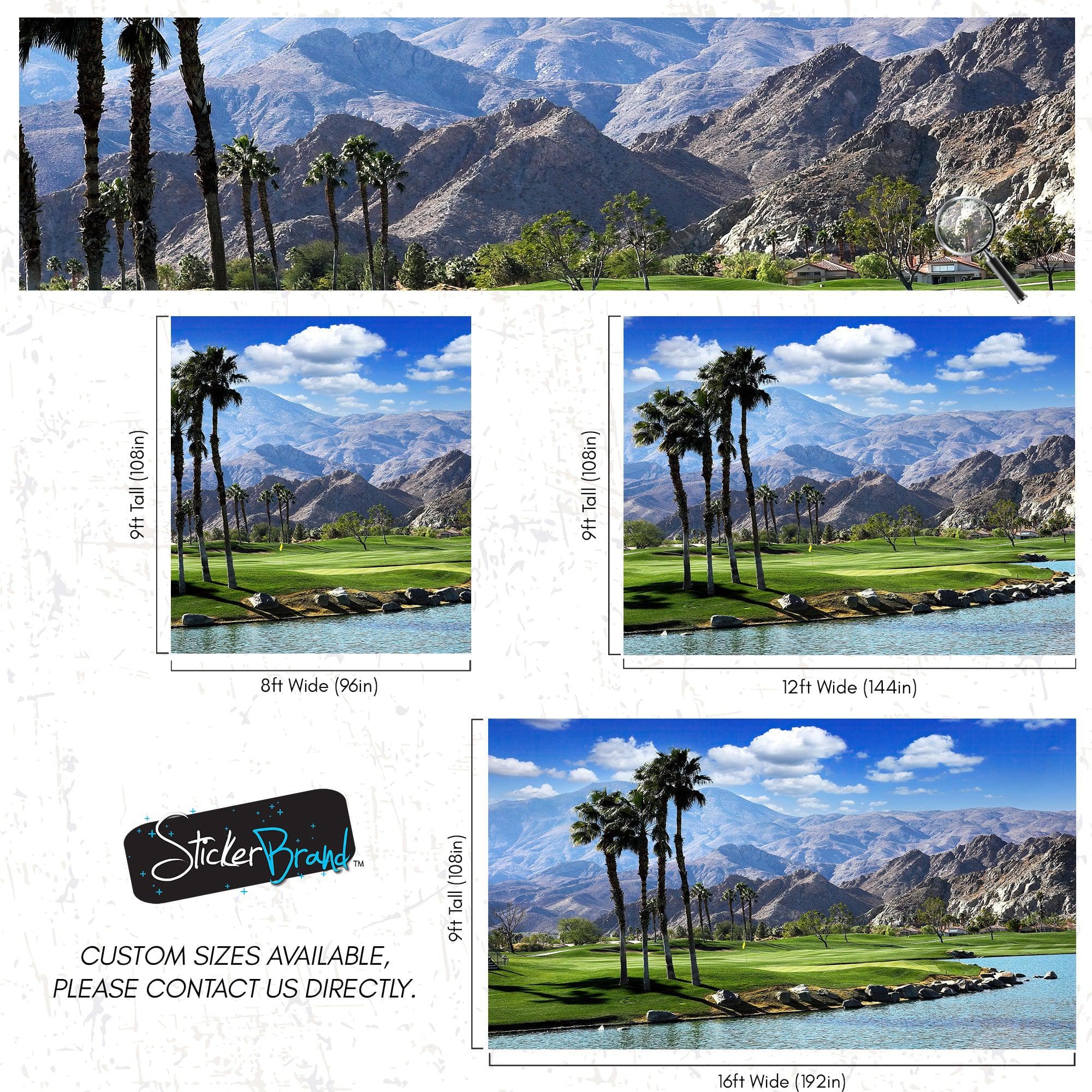 Palm Springs Golf Course Wallpaper Mural. #6979 - Image 9