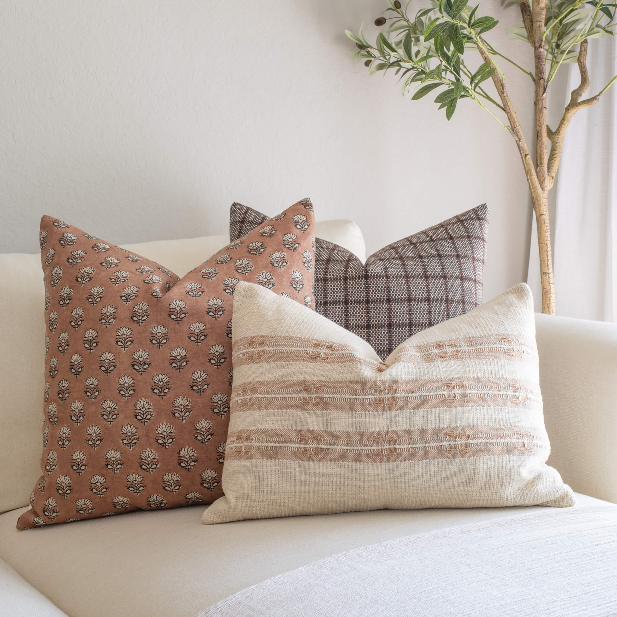 Paloma Handwoven Pillow Cover | Brown - Image 7