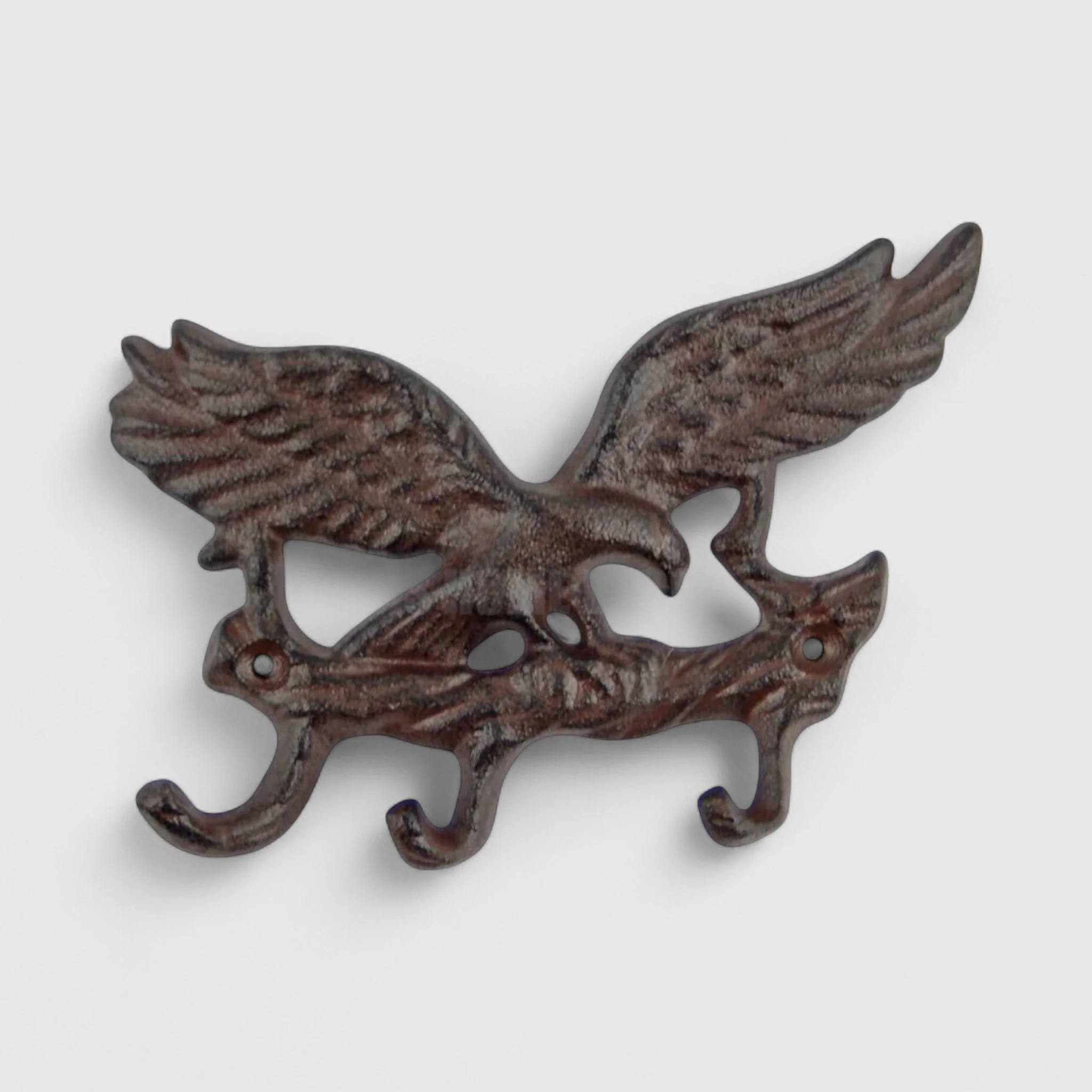 Patriotic Cast Iron Eagle Hooks, Bold Americana Wall Decor - Image 2