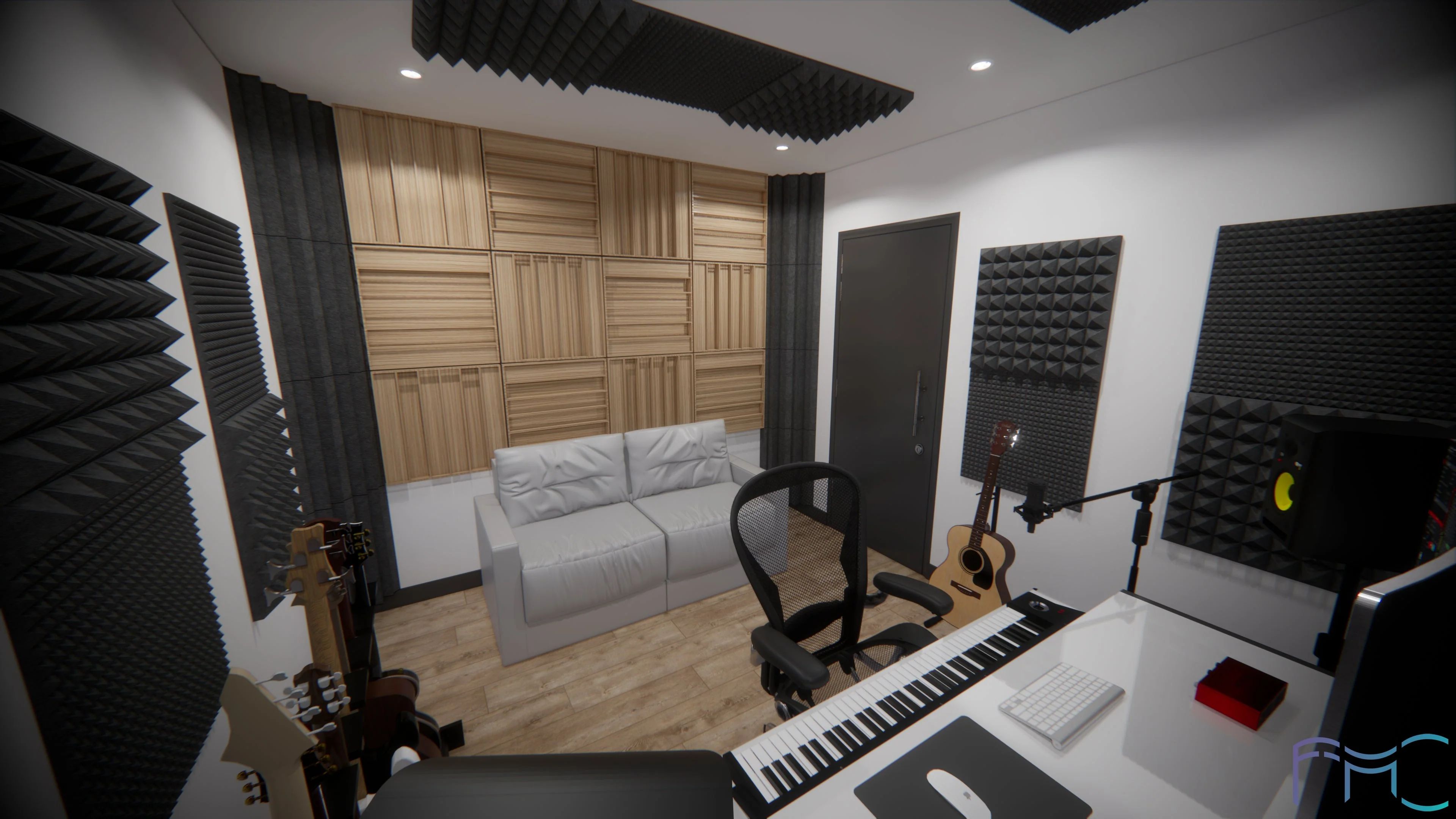 Paulownia Wood Acoustic Diffuser Panel | Sound Diffusion Panel - Image 13