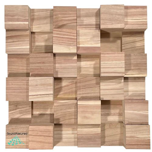Paulownia Wood Acoustic Diffuser Panel | Sound Diffusion Panel - Image 3