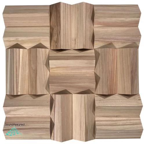 Paulownia Wood Acoustic Diffuser Panel | Sound Diffusion Panel - Image 6