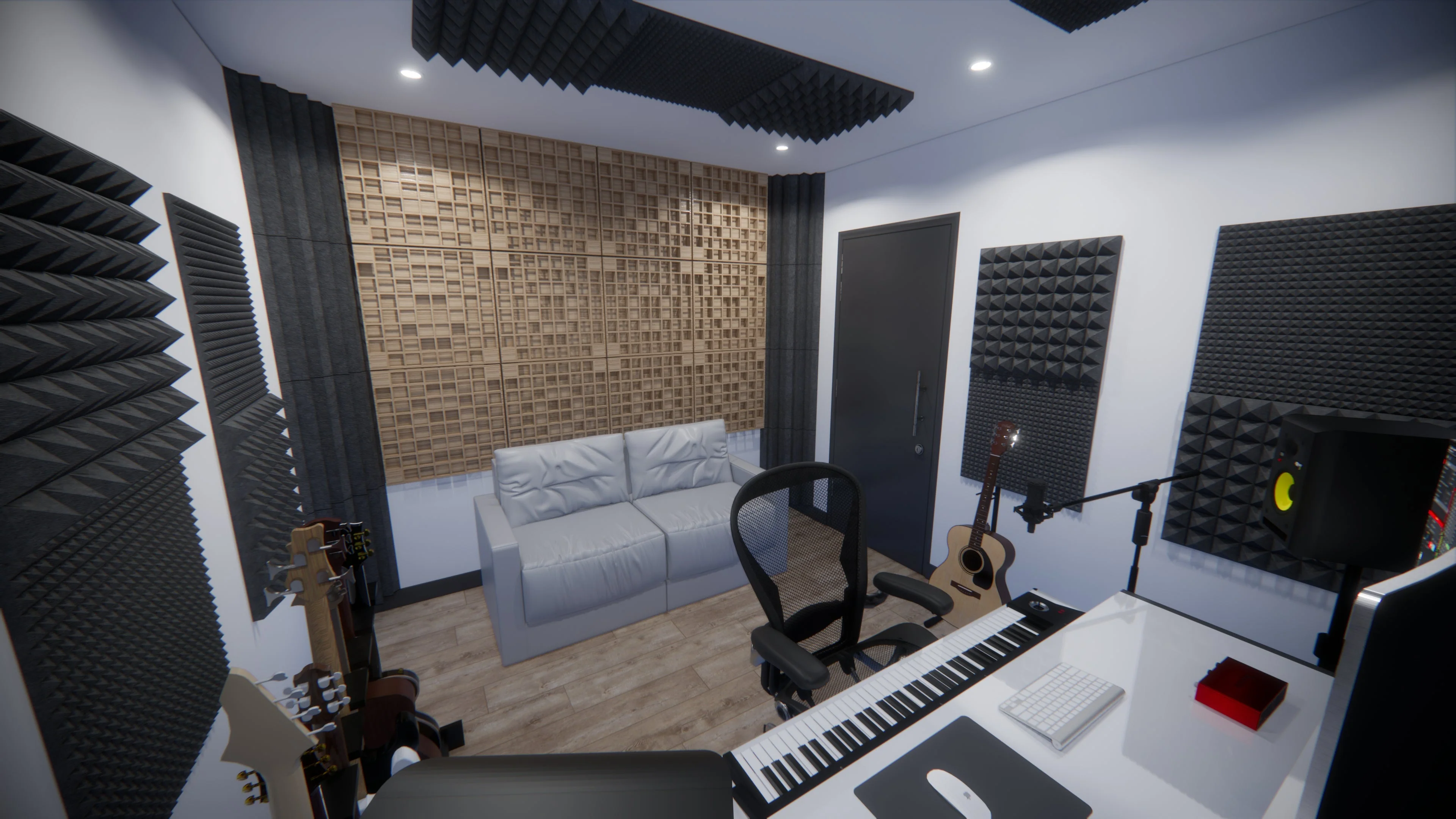 Paulownia Wood Acoustic Diffuser Panel | Sound Diffusion Panel - Image 9