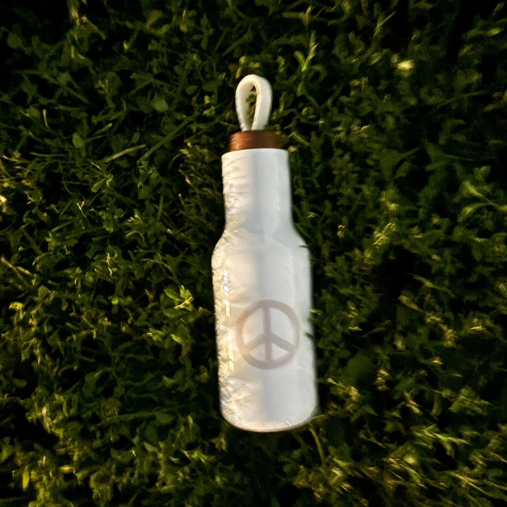 Peace Sign Stainless Steel Water Bottle | Insulated Water Canister | 20oz - Image 2