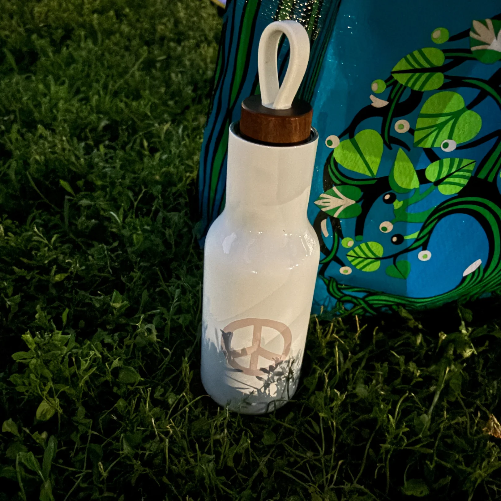 Peace Sign Stainless Steel Water Bottle | Insulated Water Canister | 20oz - Image 4
