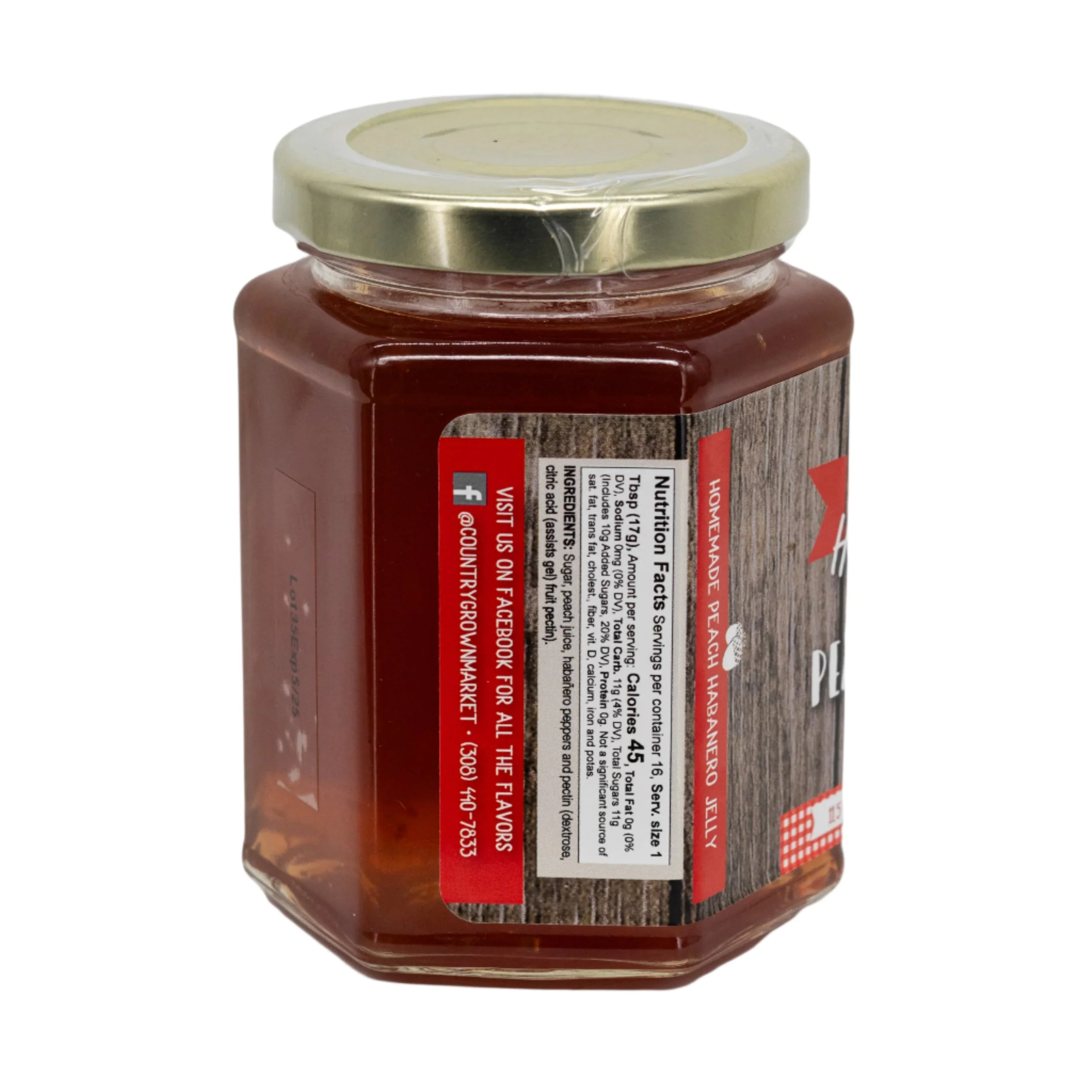 Peach Habanero Jelly | Pack of 2 | 11.5 oz | Nutt Family Jams & Jellies - Image 3