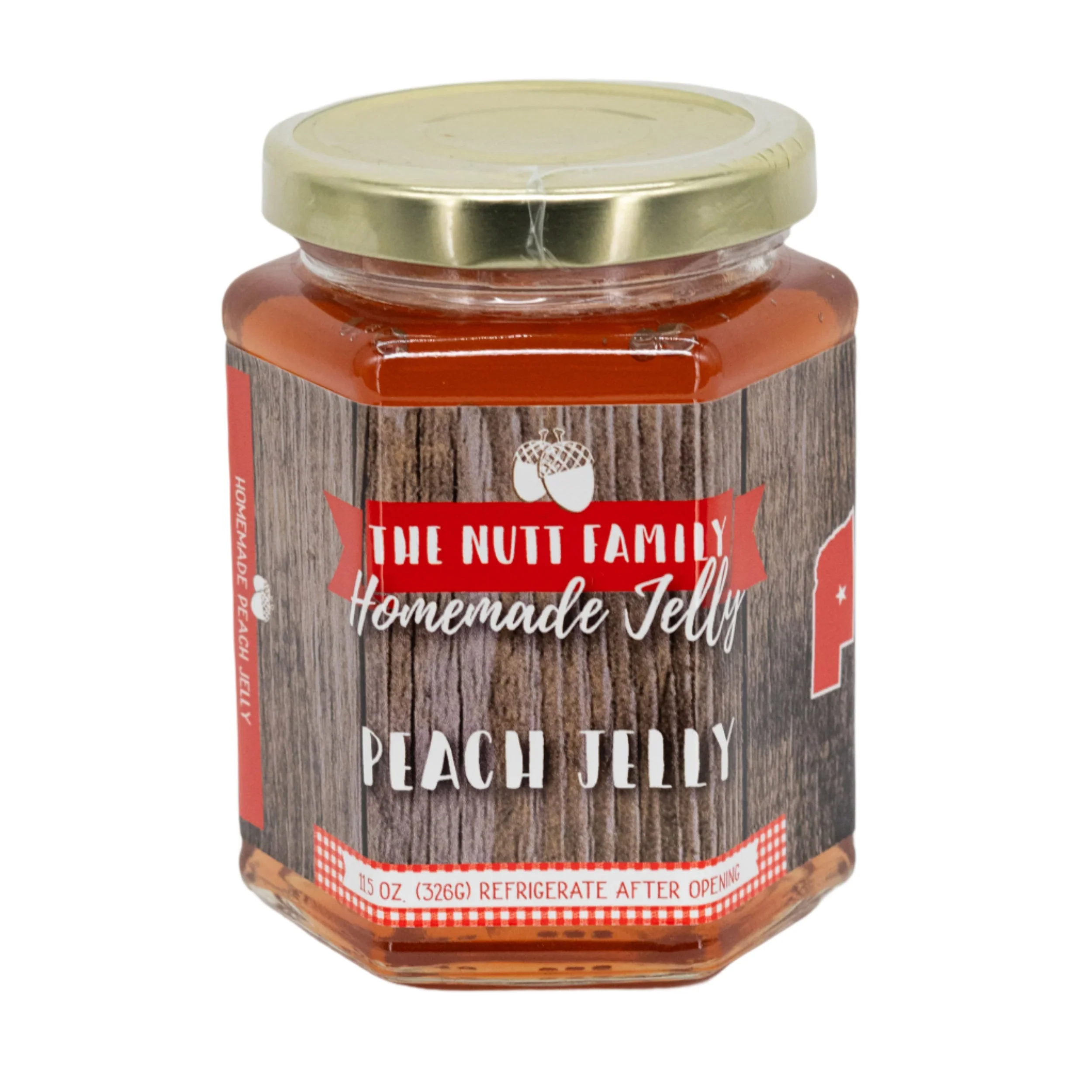 Peach Jelly | Pack of 2 | 11.5 oz | Nutt Family Jams & Jellies - Image 2