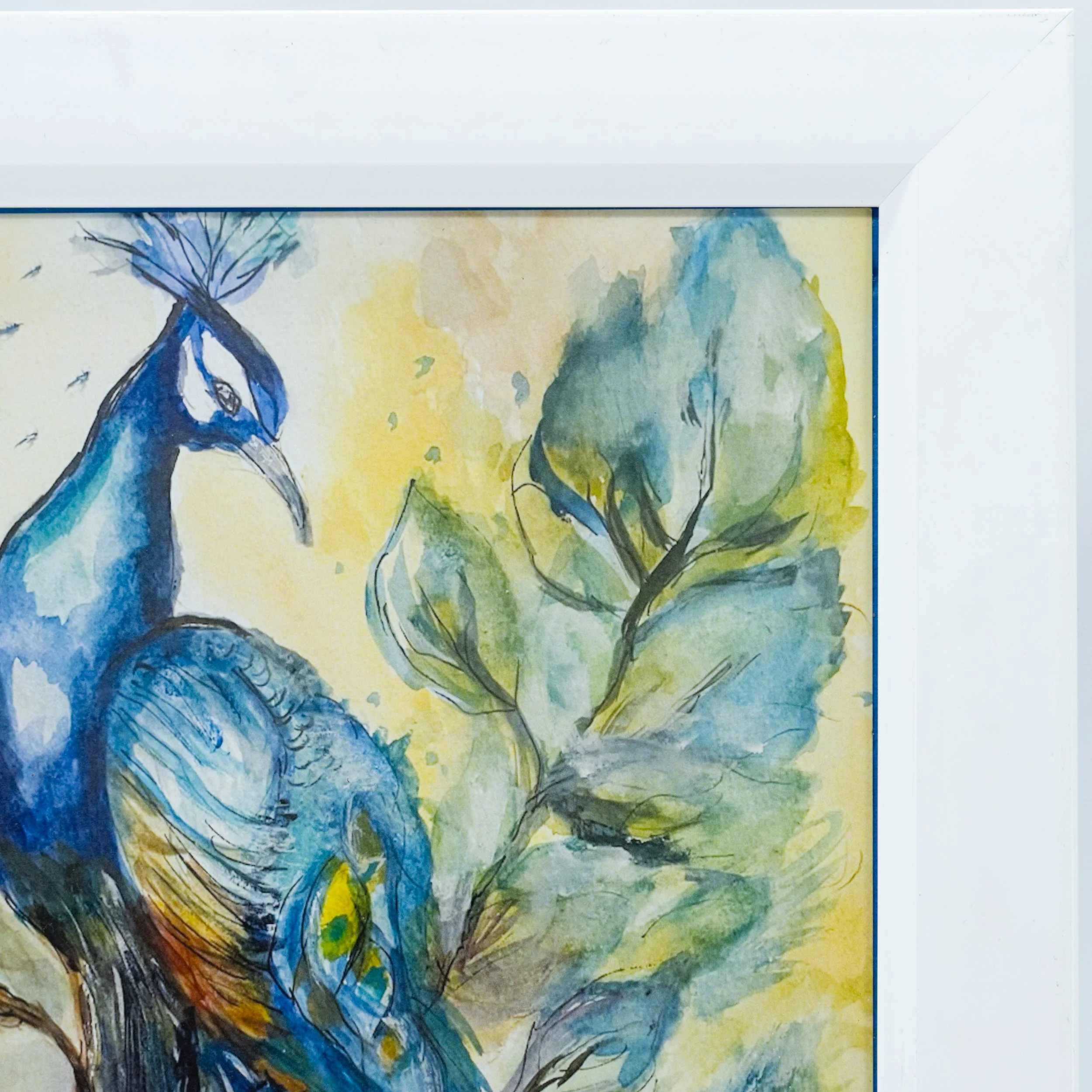 Peacock Painting | 9" x 12" | Frame Included | Hand-Painted | Sheryll Hickman Art - Image 2