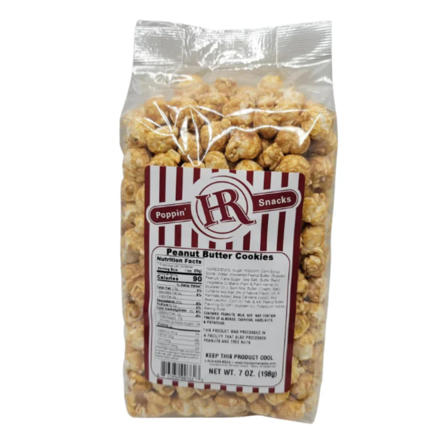 Peanut Butter Cookies Popcorn | 7 oz | Pack of 2 | HR Poppin' Snacks - Image 2