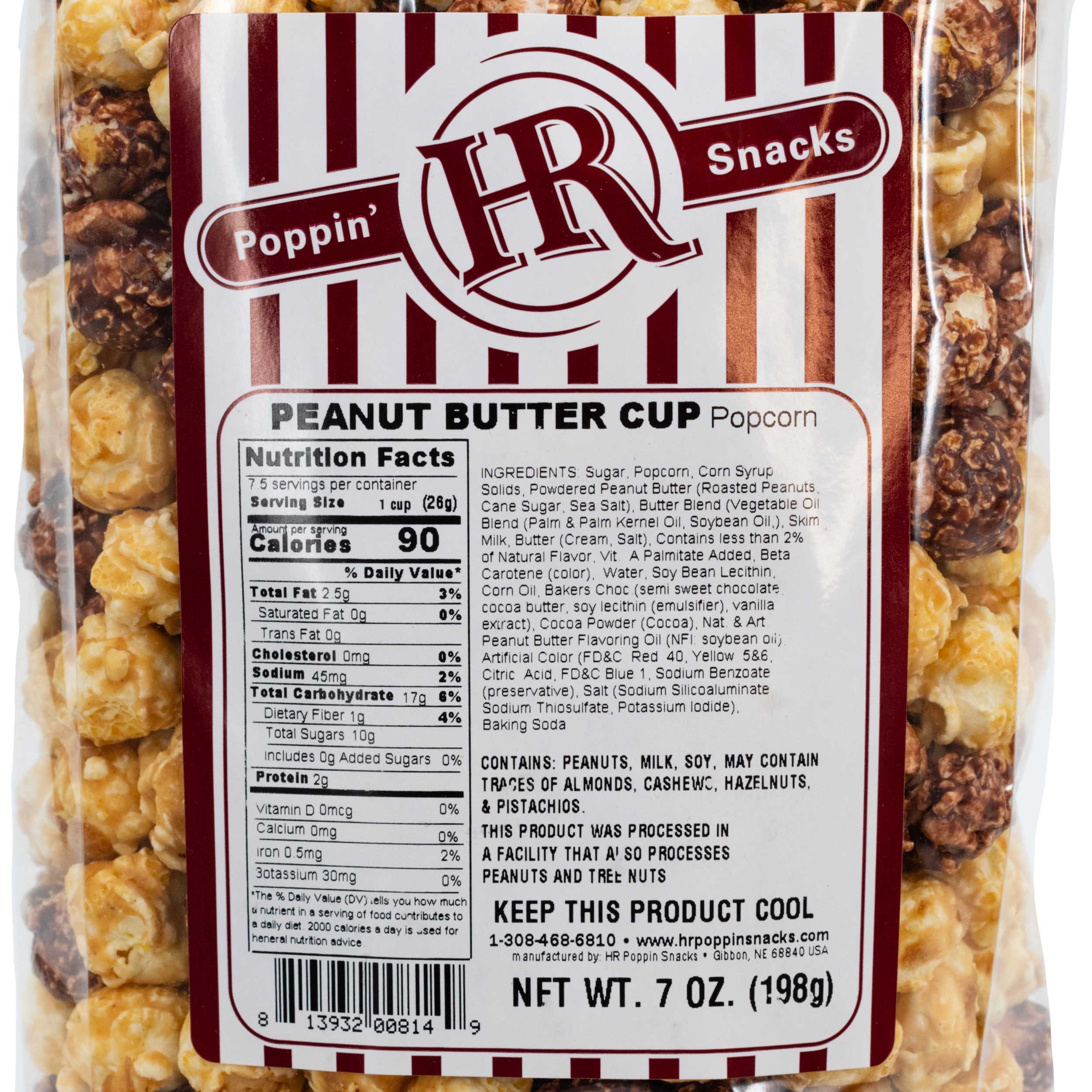 Peanut Butter Cup Popcorn | Pack of 2 | 7 oz | HR Poppin' Snacks - Image 6