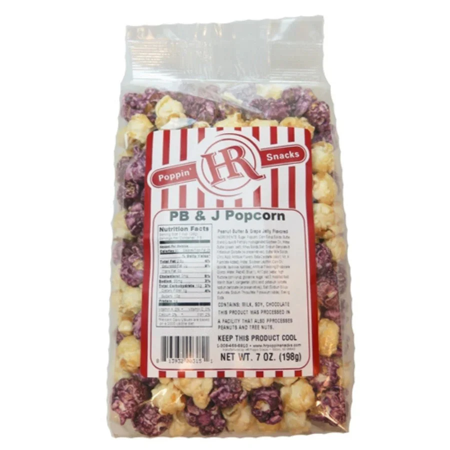 Peanut Butter & Jelly Popcorn | Pack of 3 | 7 oz | Shipping Included | HR Poppin' Snacks - Image 2