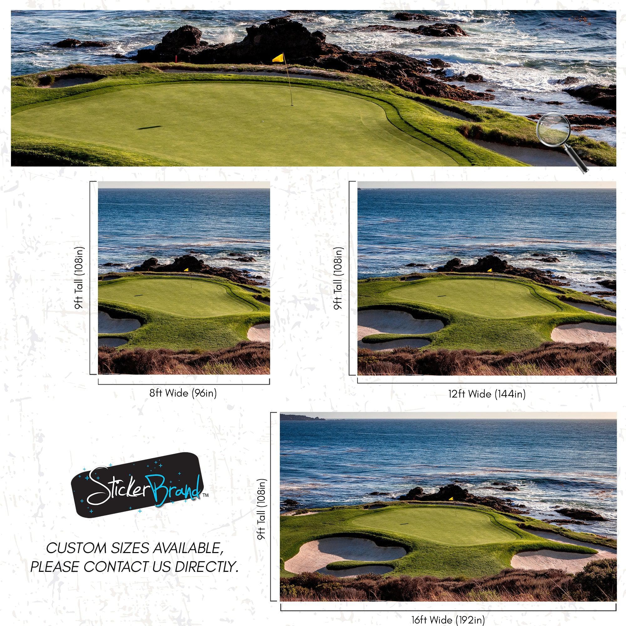 Pebble Beach Golf Course Wallpaper Mural. #6977 - Image 10