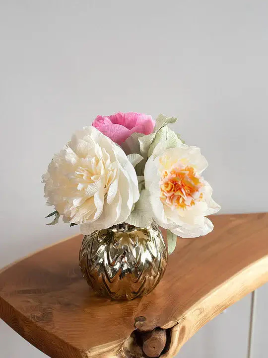 Peony for Your Thoughts | Handcrafted Paper Peony Bouquet - Image 4
