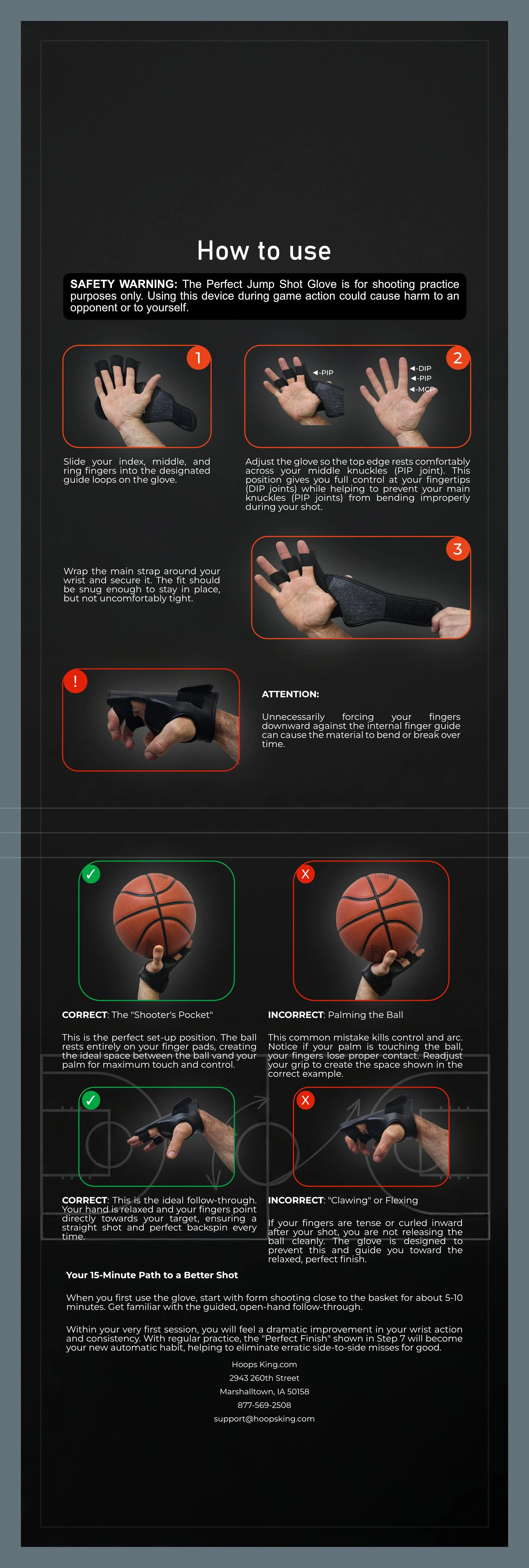 Perfect Jump Shot Glove | Basketball Shooting Glove - Image 10