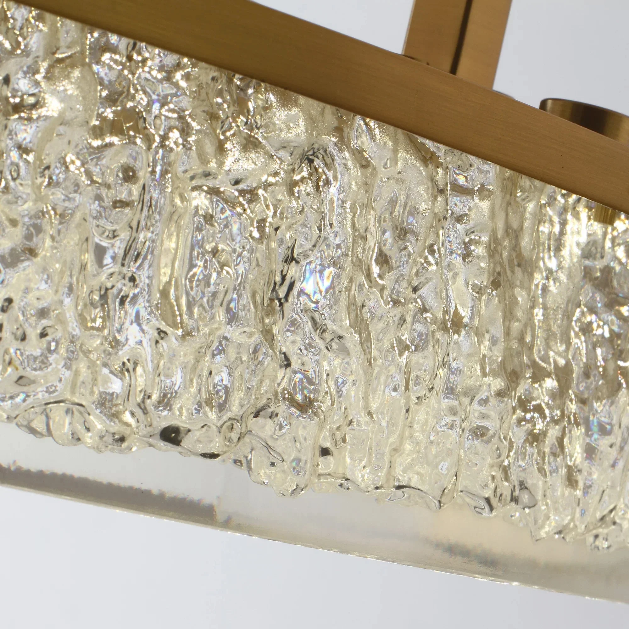 Perimost 32 Inch Andrea Electroplated Golden Luxury LED Fandelier with Remote Control - Image 11