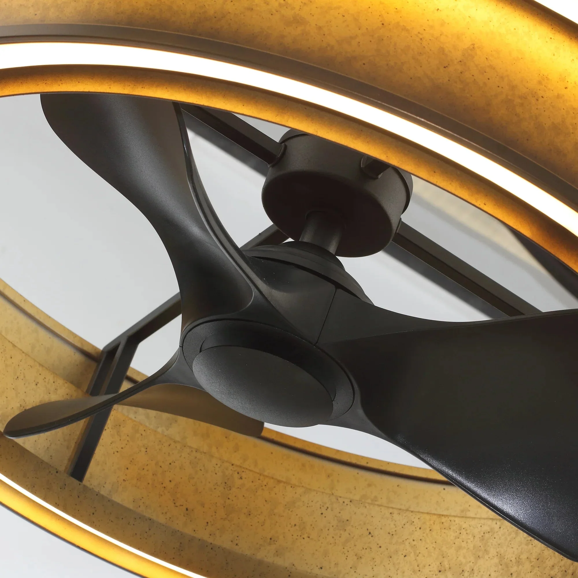 Perimost 32 Inch Eartha Antique Bronze Downrod Mount Luxury Fandelier with Light and Remote Control - Image 10