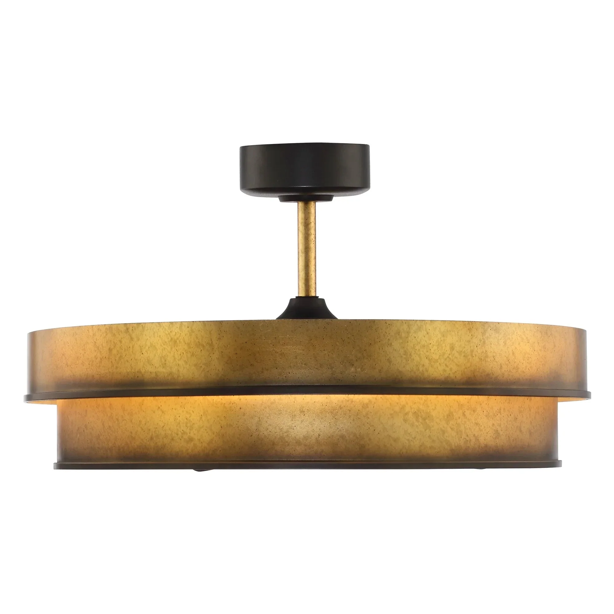 Perimost 32 Inch Eartha Antique Bronze Downrod Mount Luxury Fandelier with Light and Remote Control - Image 13
