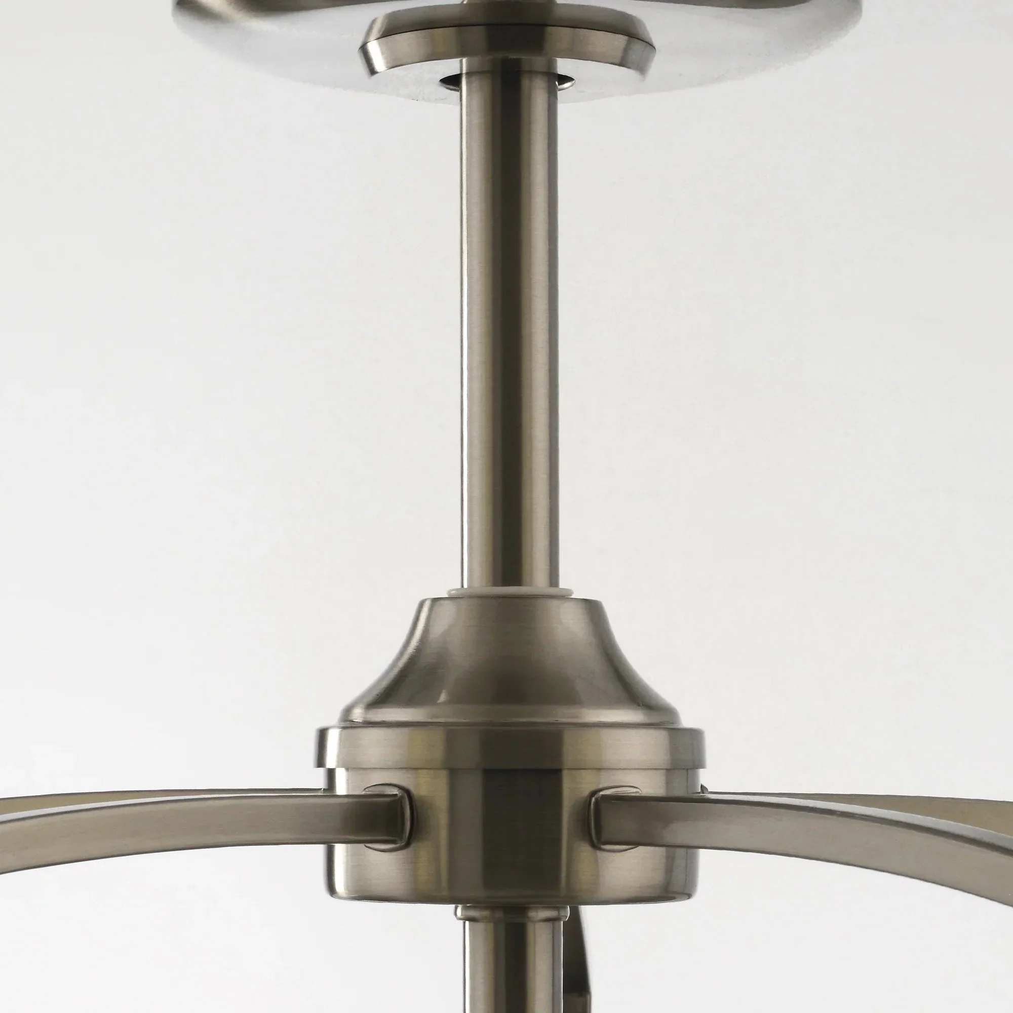 Perimost 33 Inch Satin Nickel Downrod Mount Luxury Fandelier with Light and Remote Control - Image 10
