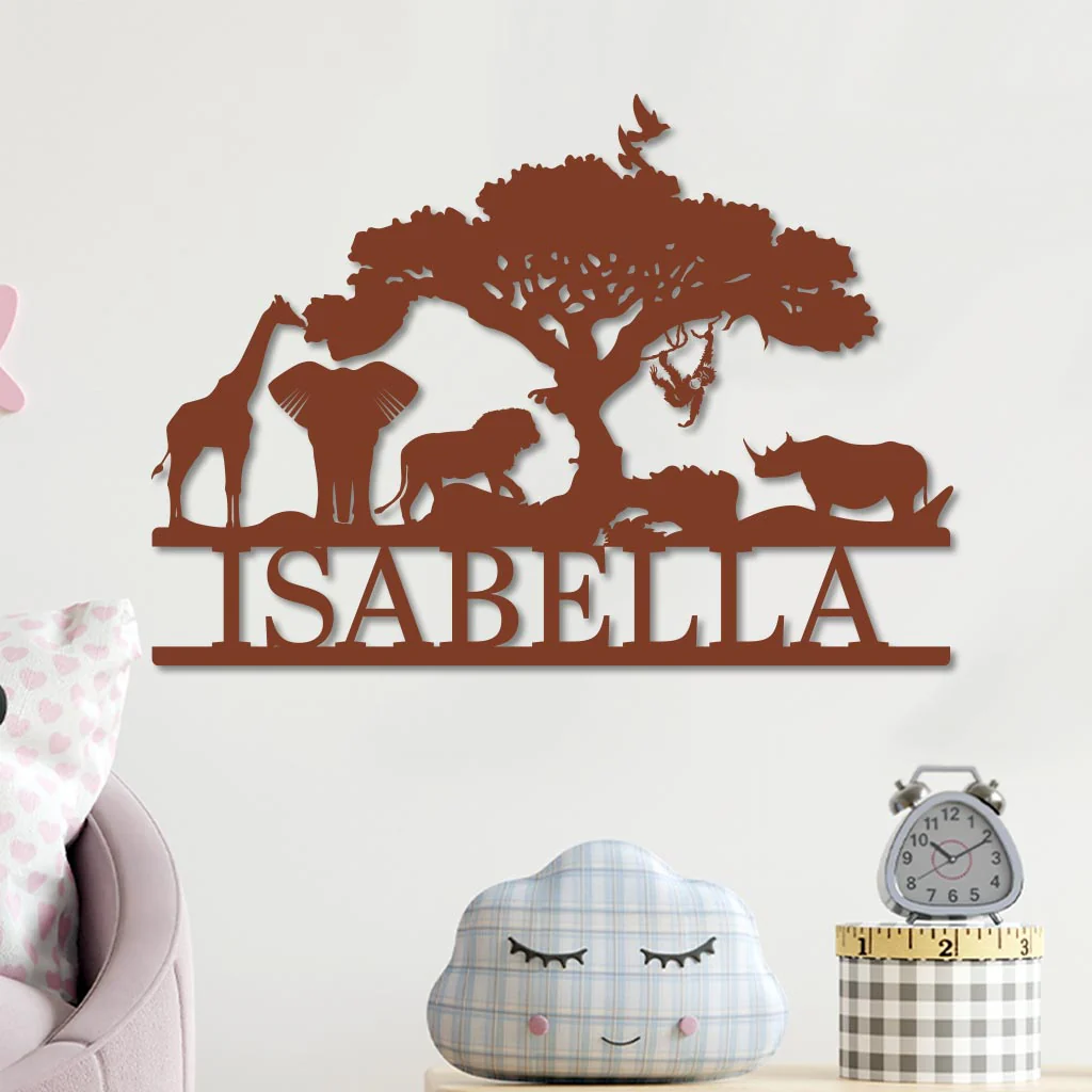 Personalized African Animals Sign - Image 4