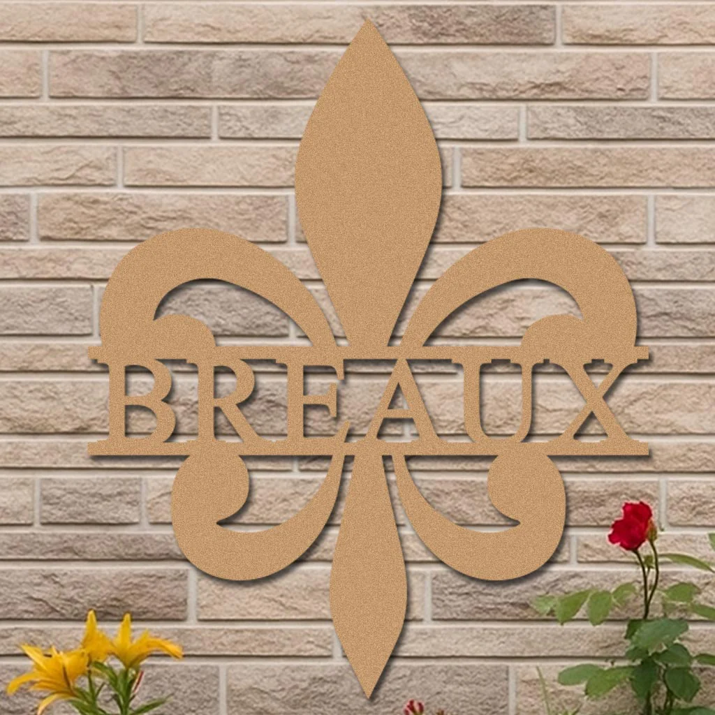 Personalized Fleur-de-Lis Name Sign - Image 3