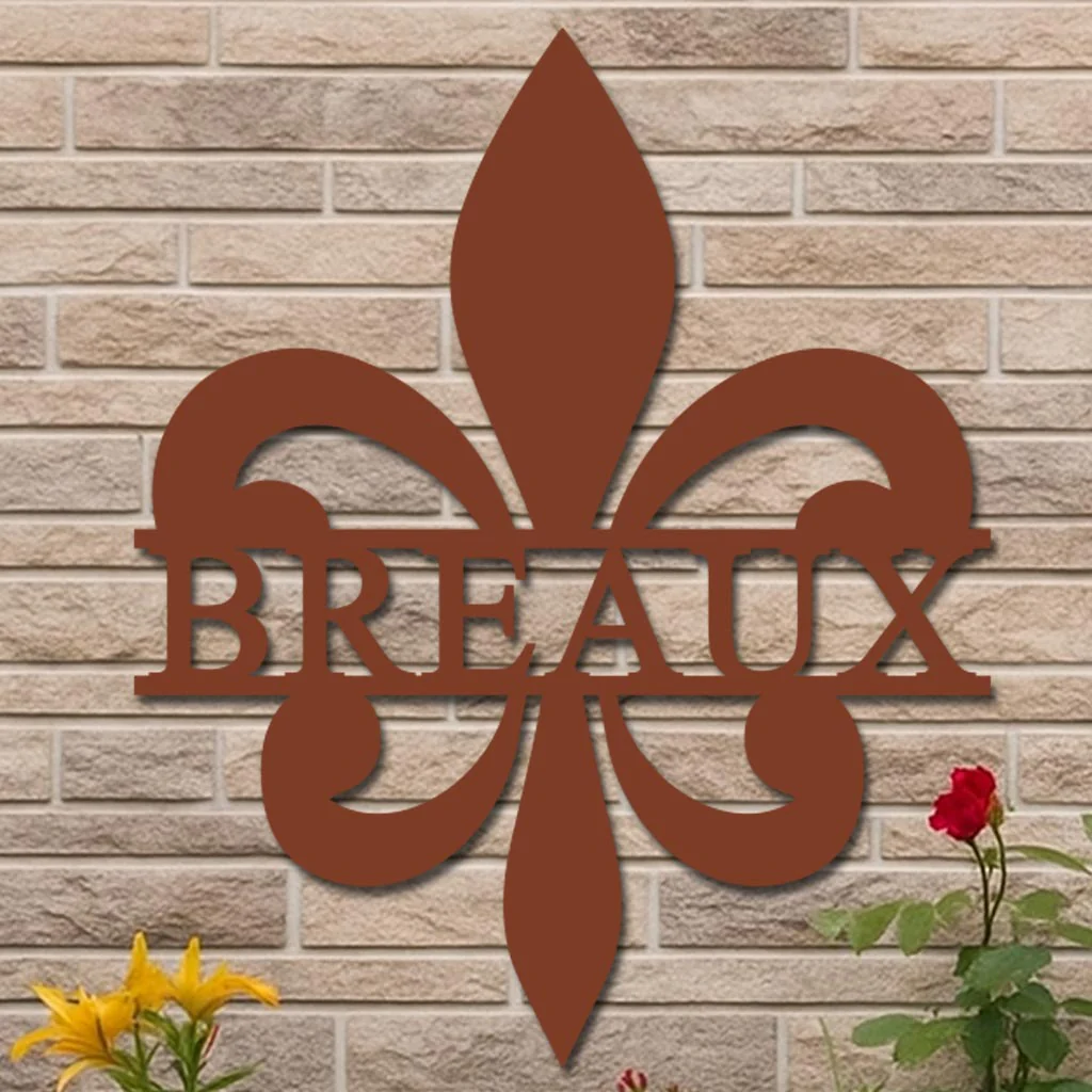 Personalized Fleur-de-Lis Name Sign - Image 4
